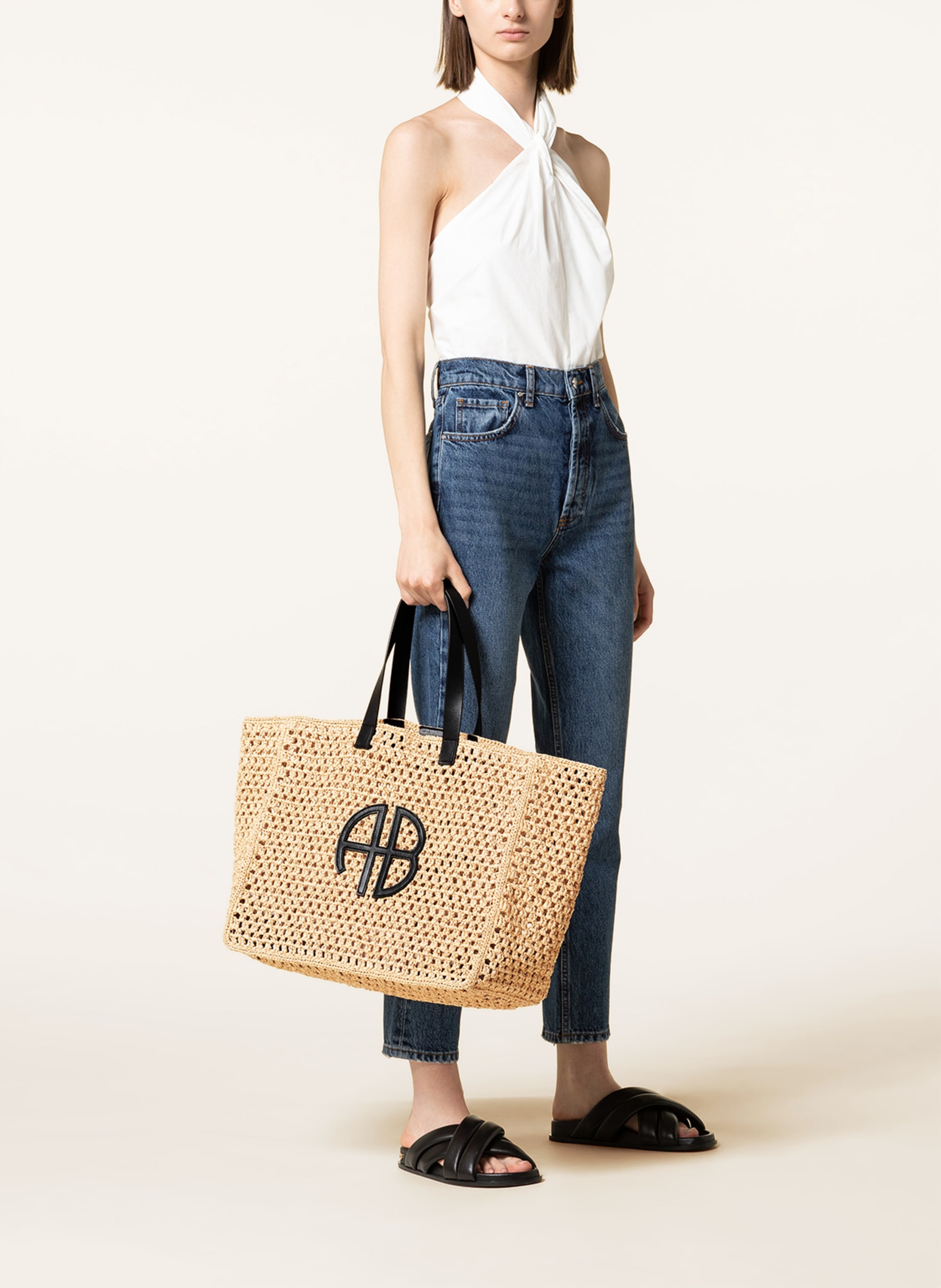 Thumbnail - Anine Bing Shopper Rio beige