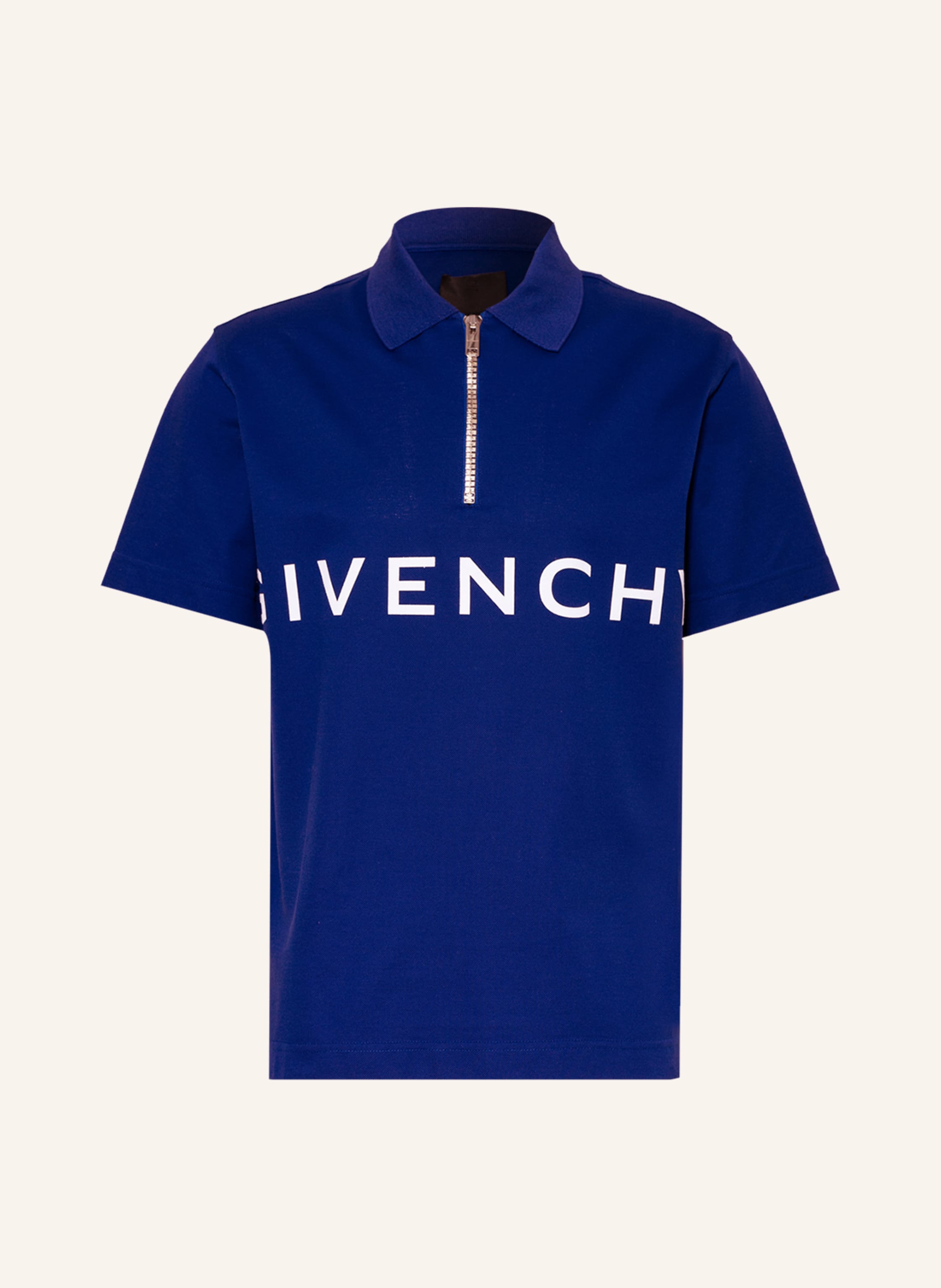 GIVENCHY Piqué polo shirt in blue | Breuninger