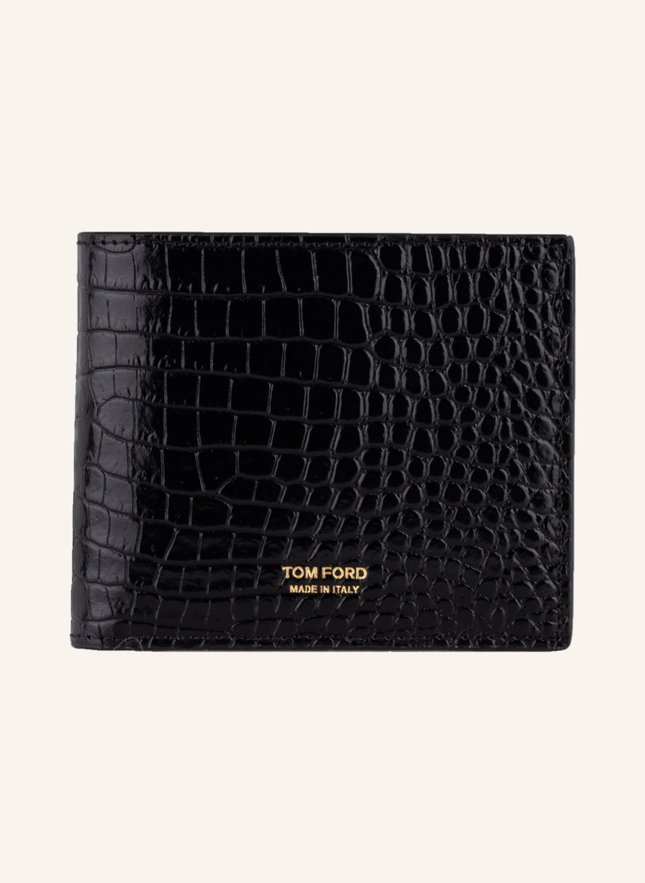 Womens Accessories Wallets and cardholders Tom Ford Monogram-embossed Leather Cardholder in Black Save 10% 