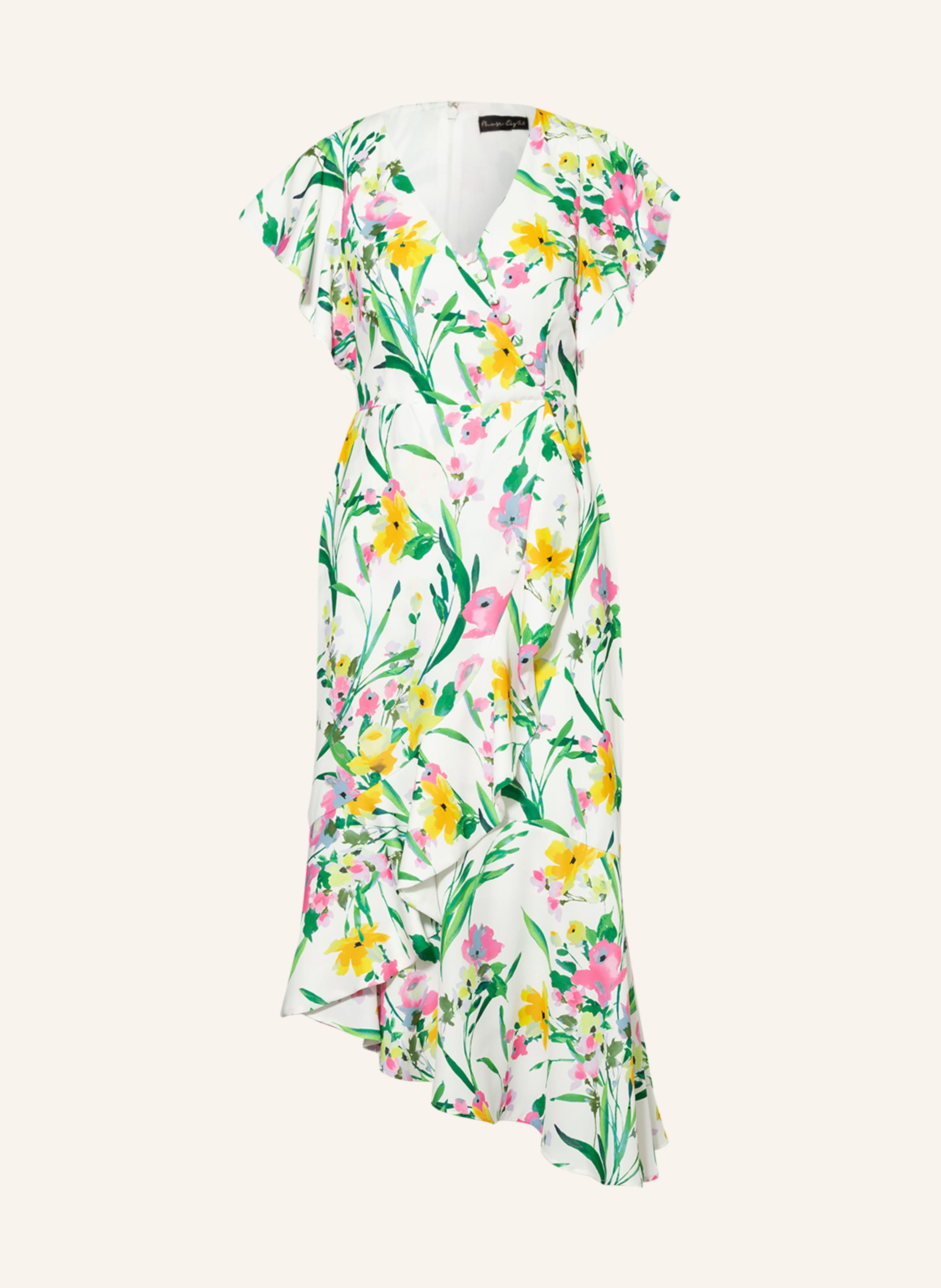 Phase Eight Dress EVELIN in green white pink