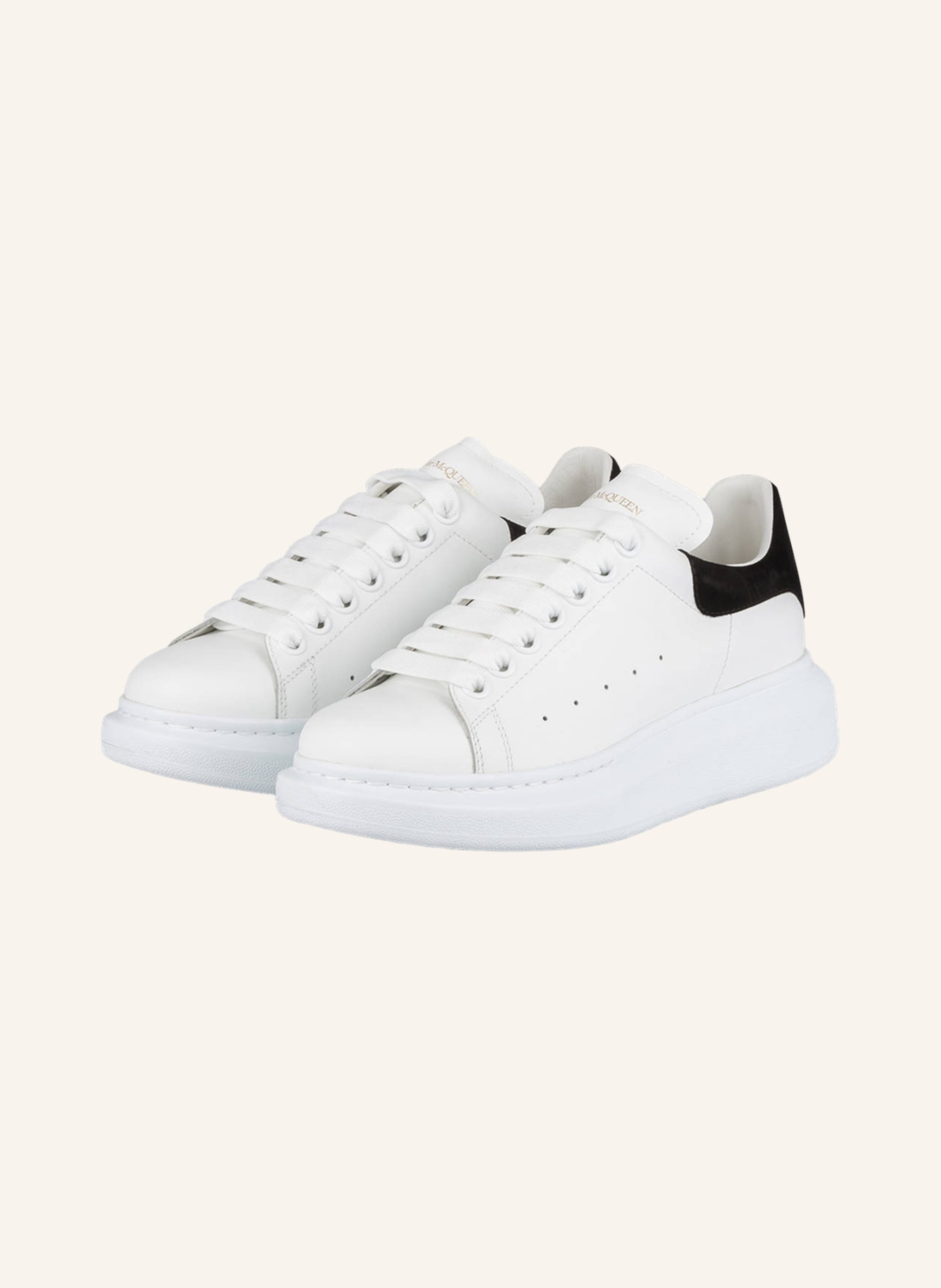 McQUEEN Sneaker in weiss / schwarz