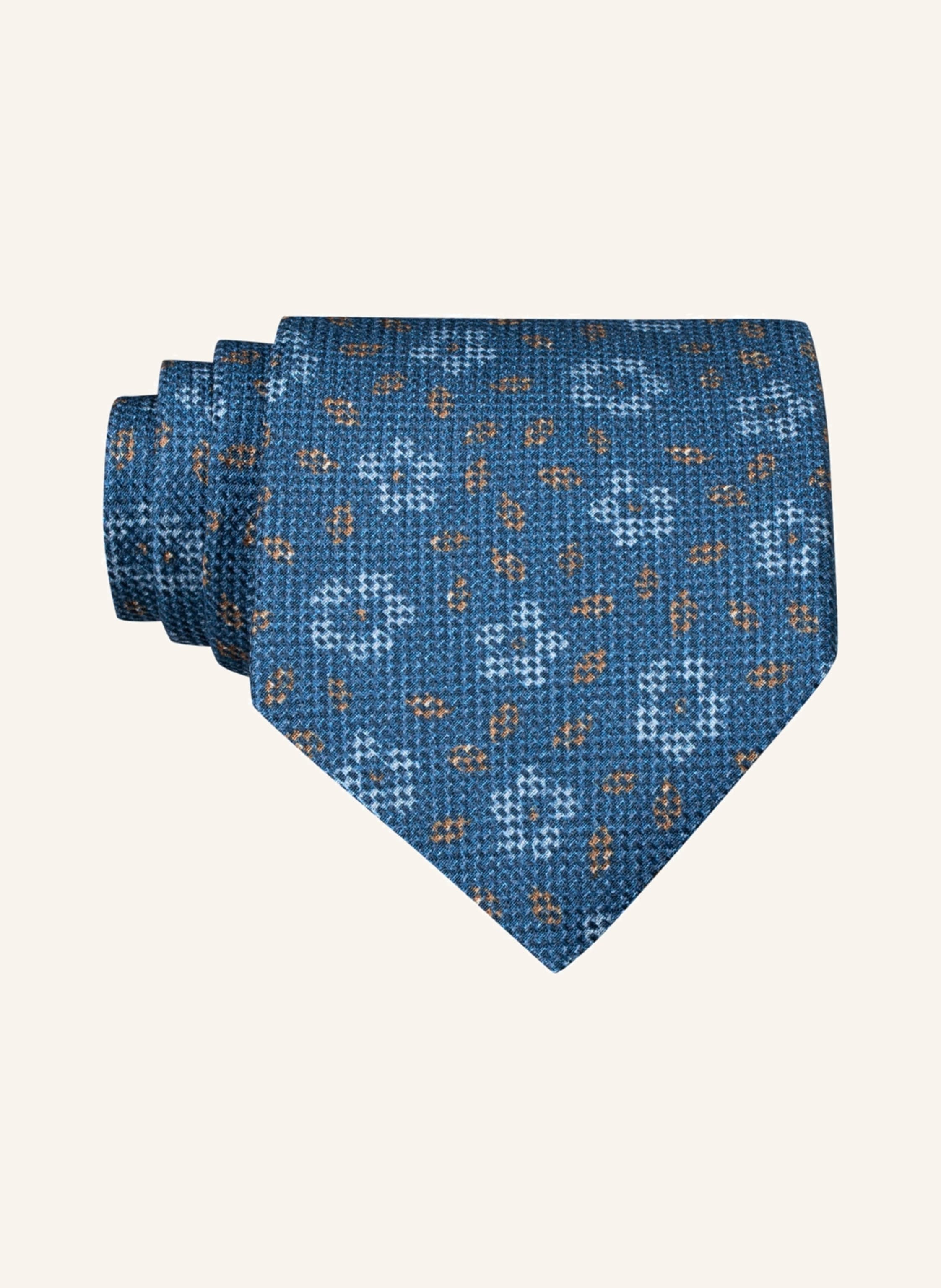 OLYMP SIGNATURE Krawatte in blau/ hellblau/ beige