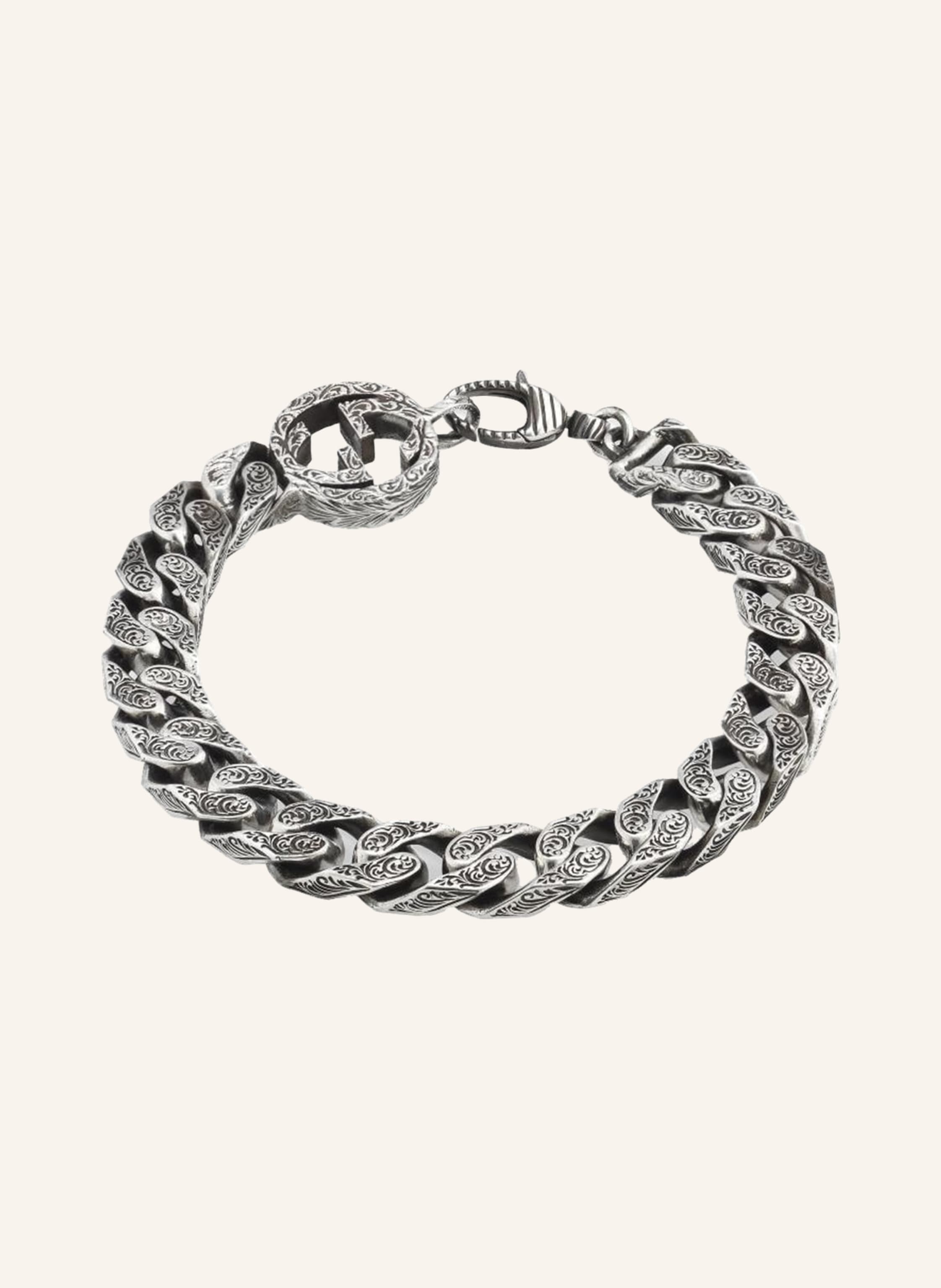 Gucci Bracelet With Interlocking G Charm ($250) ❤ liked on Polyvore  featuring jewelry, bracelets, f… | Gucci silver bracelet, Silver jewelry  fashion, Gucci bracelet