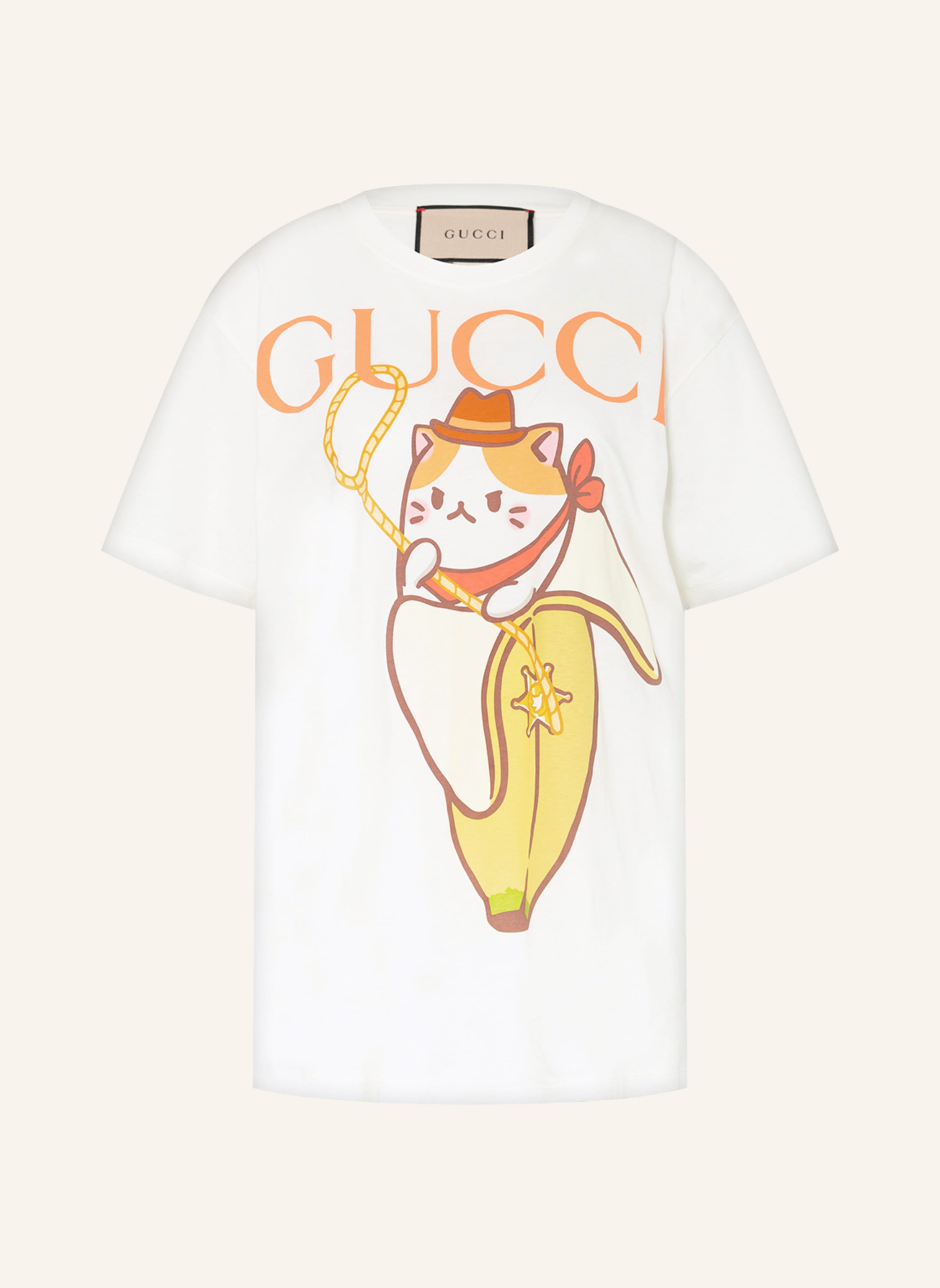 GUCCI T-shirt G-LOVED in ecru | Breuninger