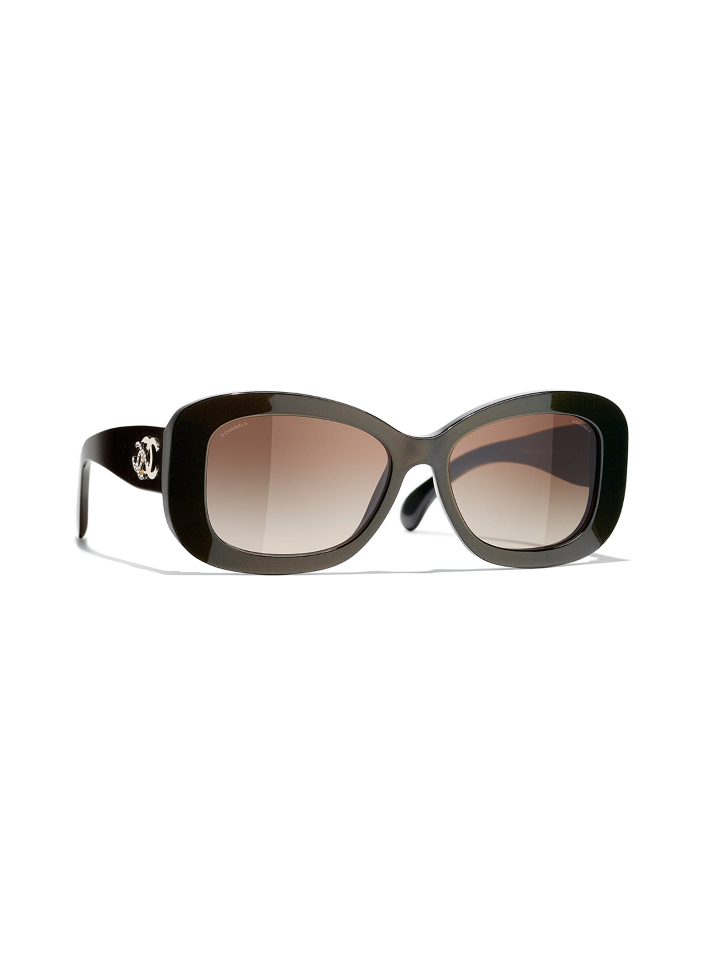 CHANEL サングラス CHANEL Rectangular sunglasses in 1706s5 - dark brown/ brown gradient
