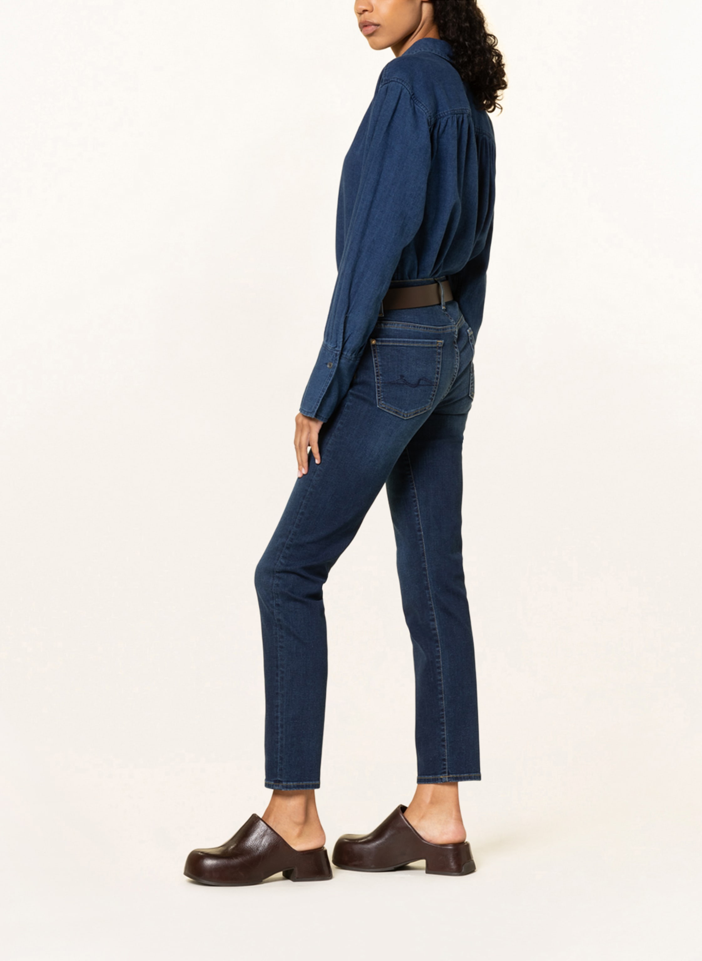 Thumbnail - 7 For All Mankind Jeans Roxanne Skinny Fit blau
