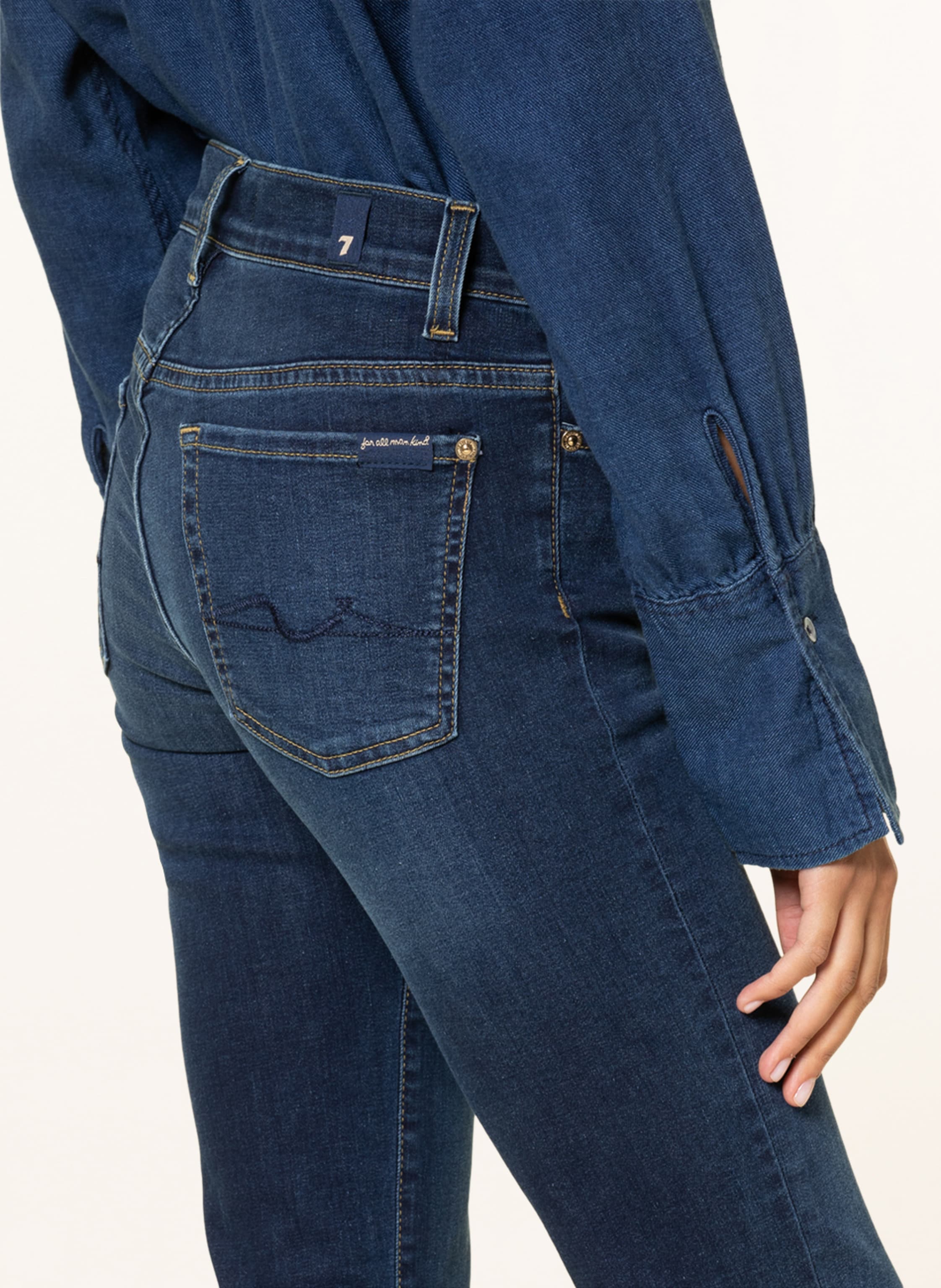 Thumbnail - 7 For All Mankind Jeans Roxanne Skinny Fit blau