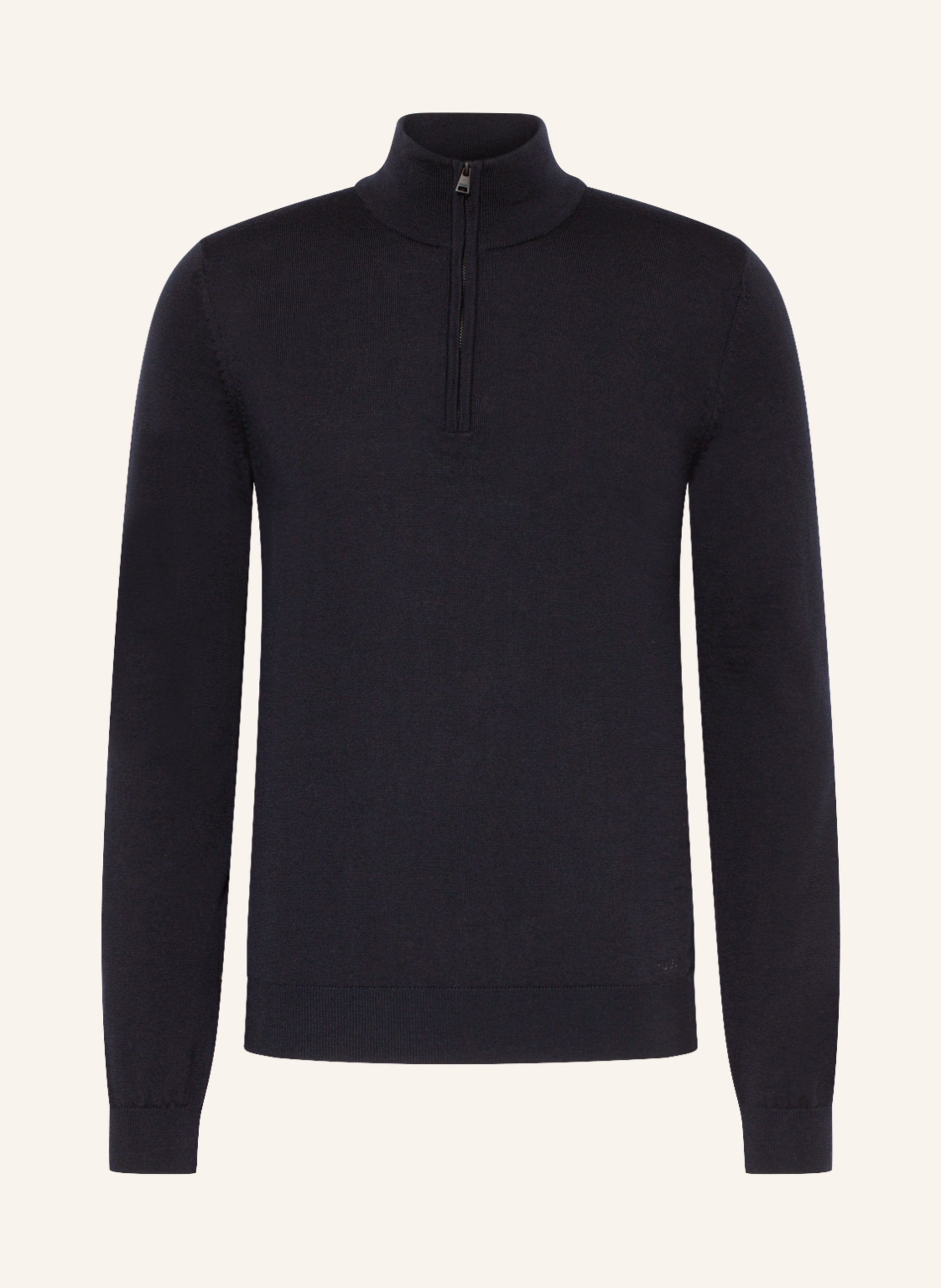 HUGO Half-zip sweater SAN QUIRIN in dark blue | Breuninger