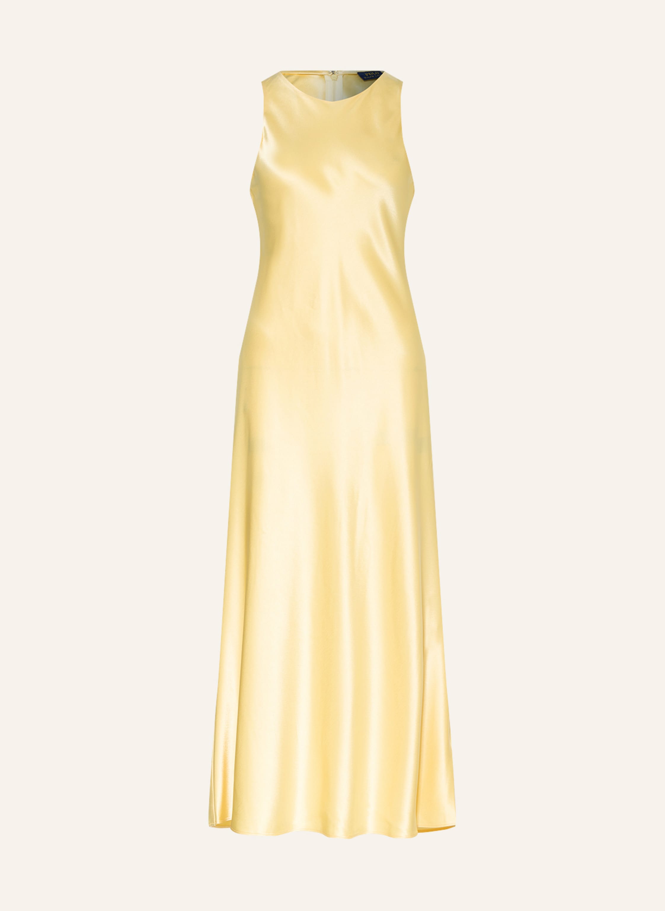 POLO RALPH LAUREN Satin dress in yellow | Breuninger