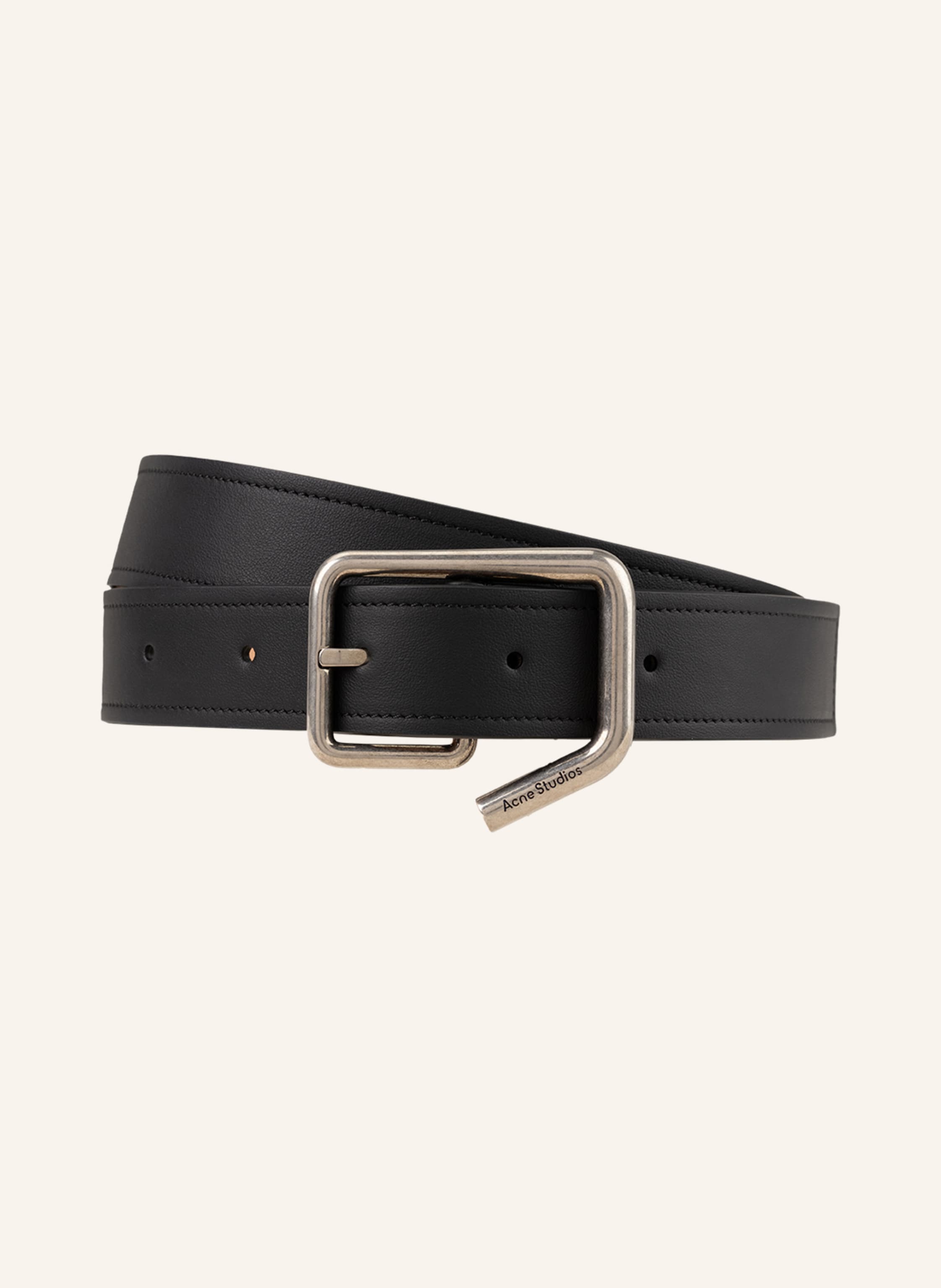 Acne Studios Leather belt in dark brown Breuninger