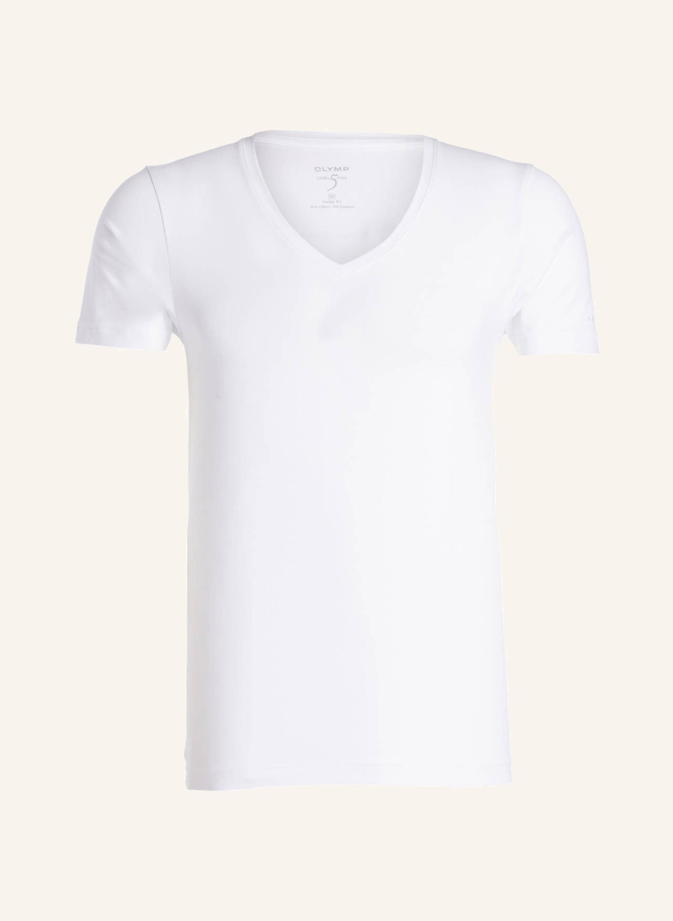 Five fit in T-Shirt body OLYMP weiss Level