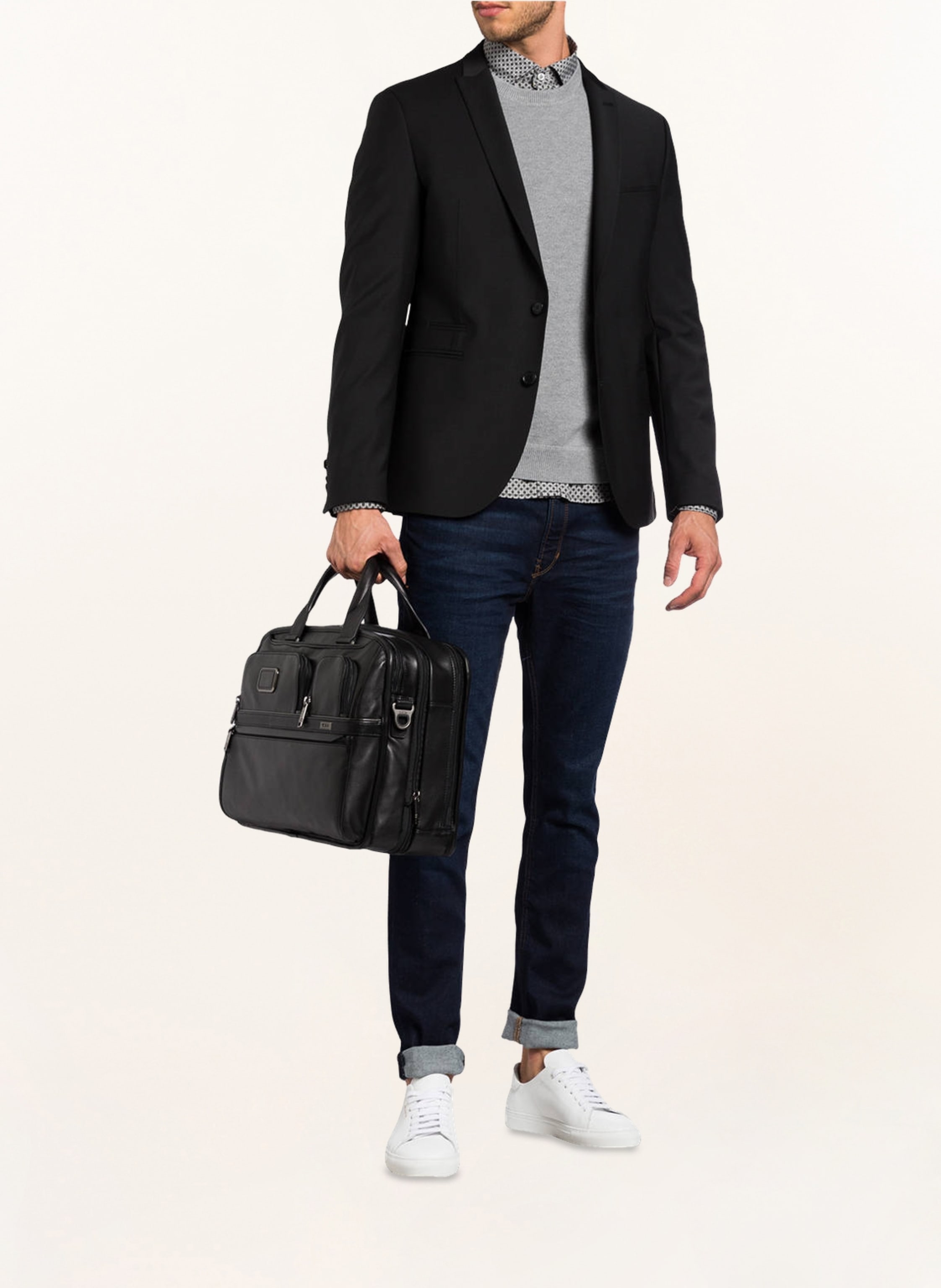 Thumbnail - Tumi Alpha 3 Laptop-Tasche Expandable Organizer schwarz