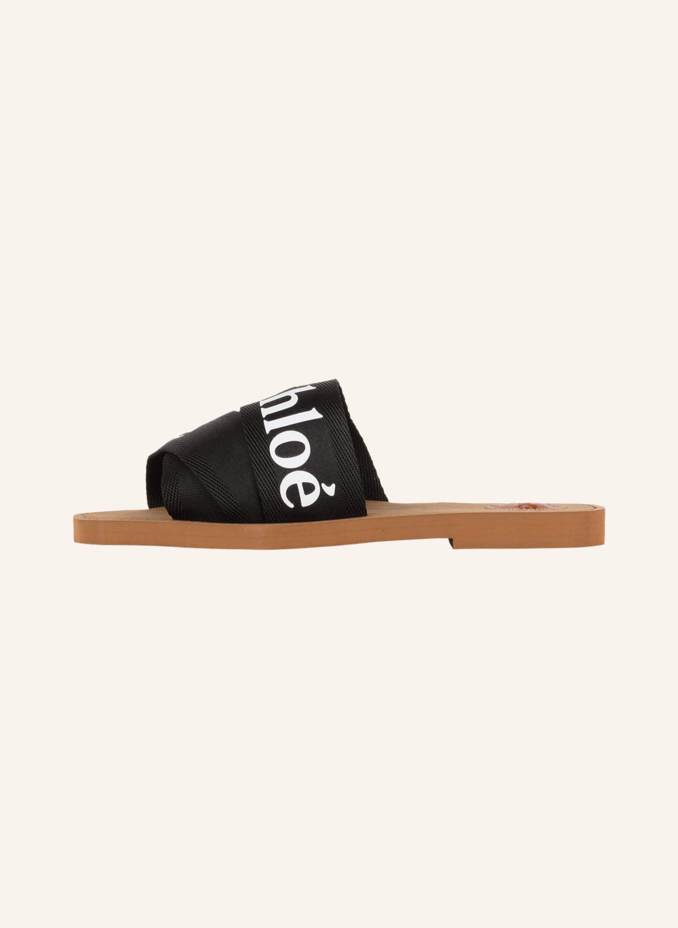 Thumbnail - Chloé Pantoletten Woody schwarz