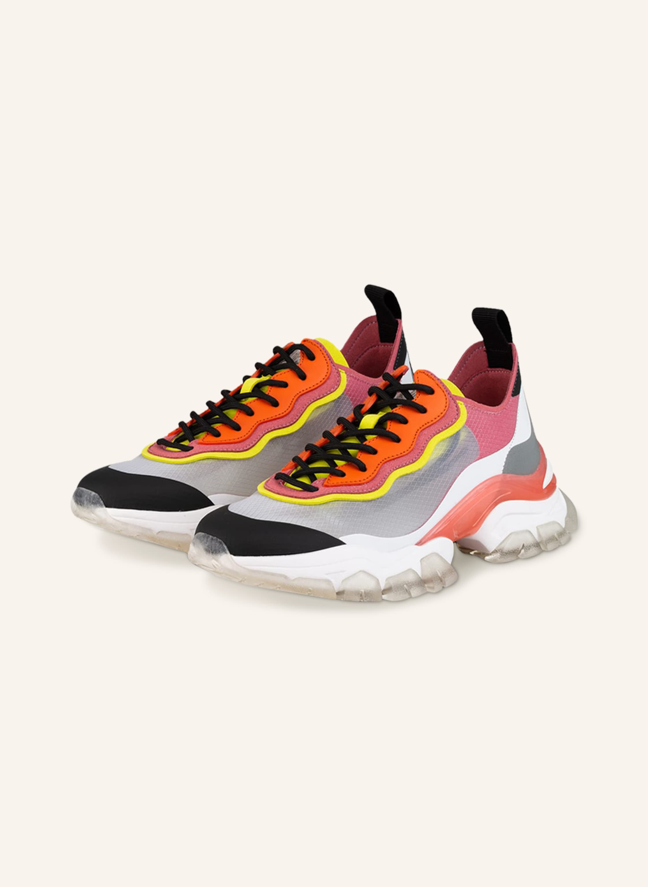 MONCLER Sneakers LEAVE NO TRACE LIGHT in black/ dark orange