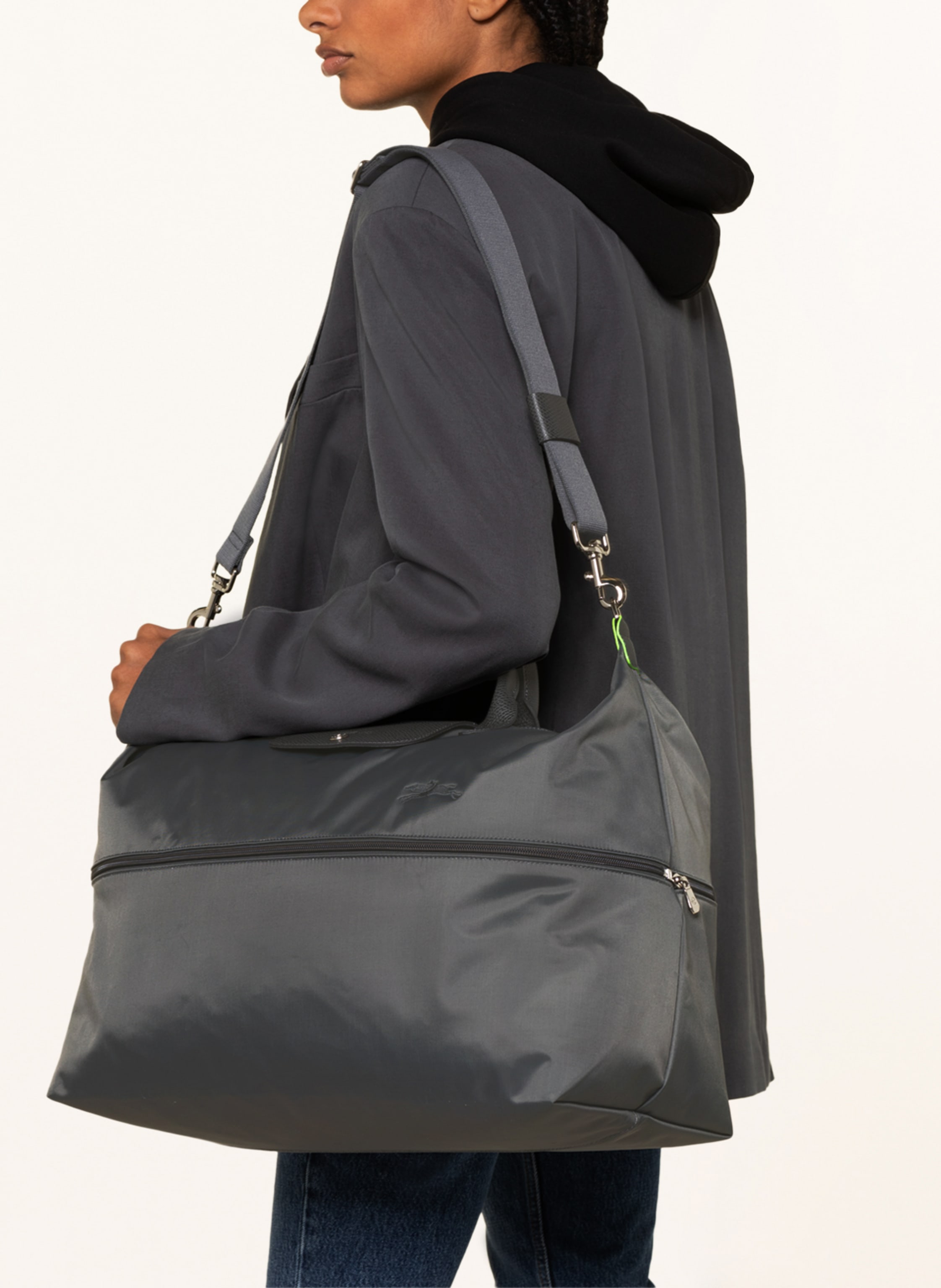 Thumbnail - Longchamp Reisetasche Le Pliage grau