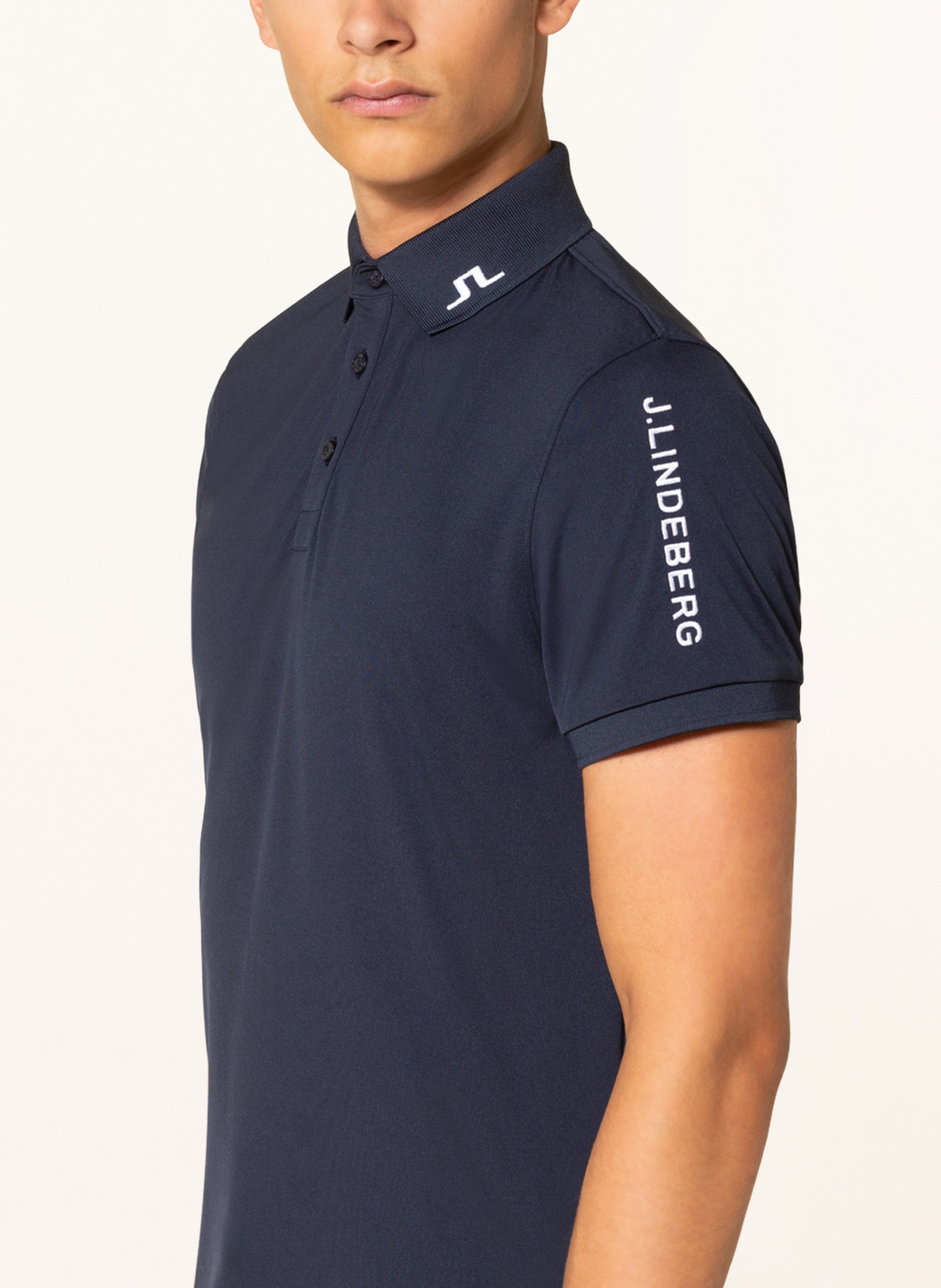 Thumbnail - J.Lindeberg Funktions-Poloshirt blau