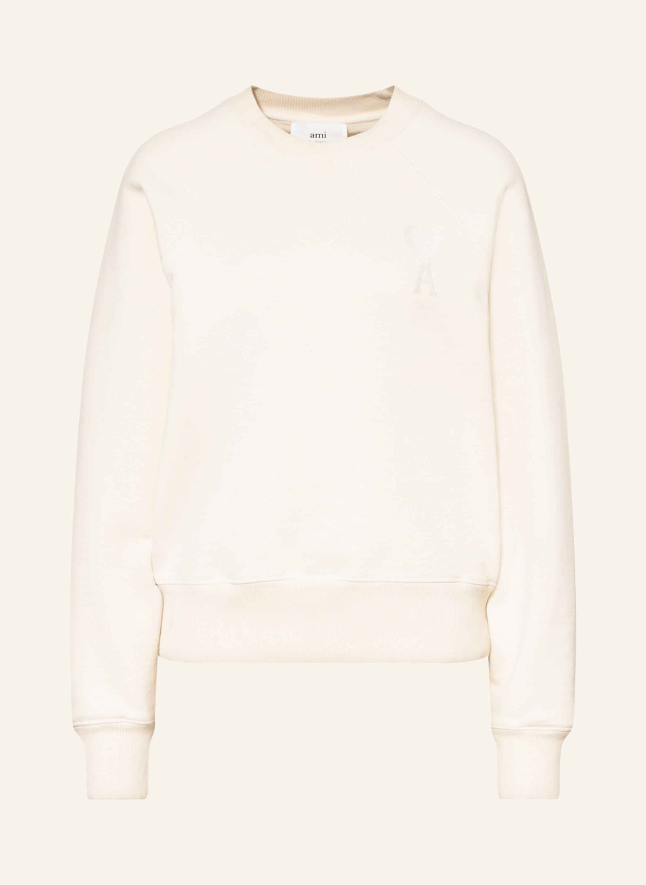 AMI PARIS Sweatshirt in cream