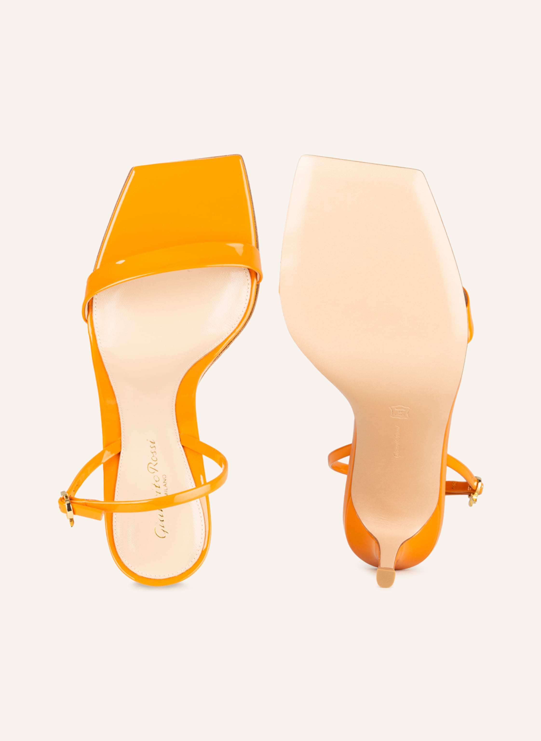 Thumbnail - Gianvito Rossi Sandaletten Vernice orange