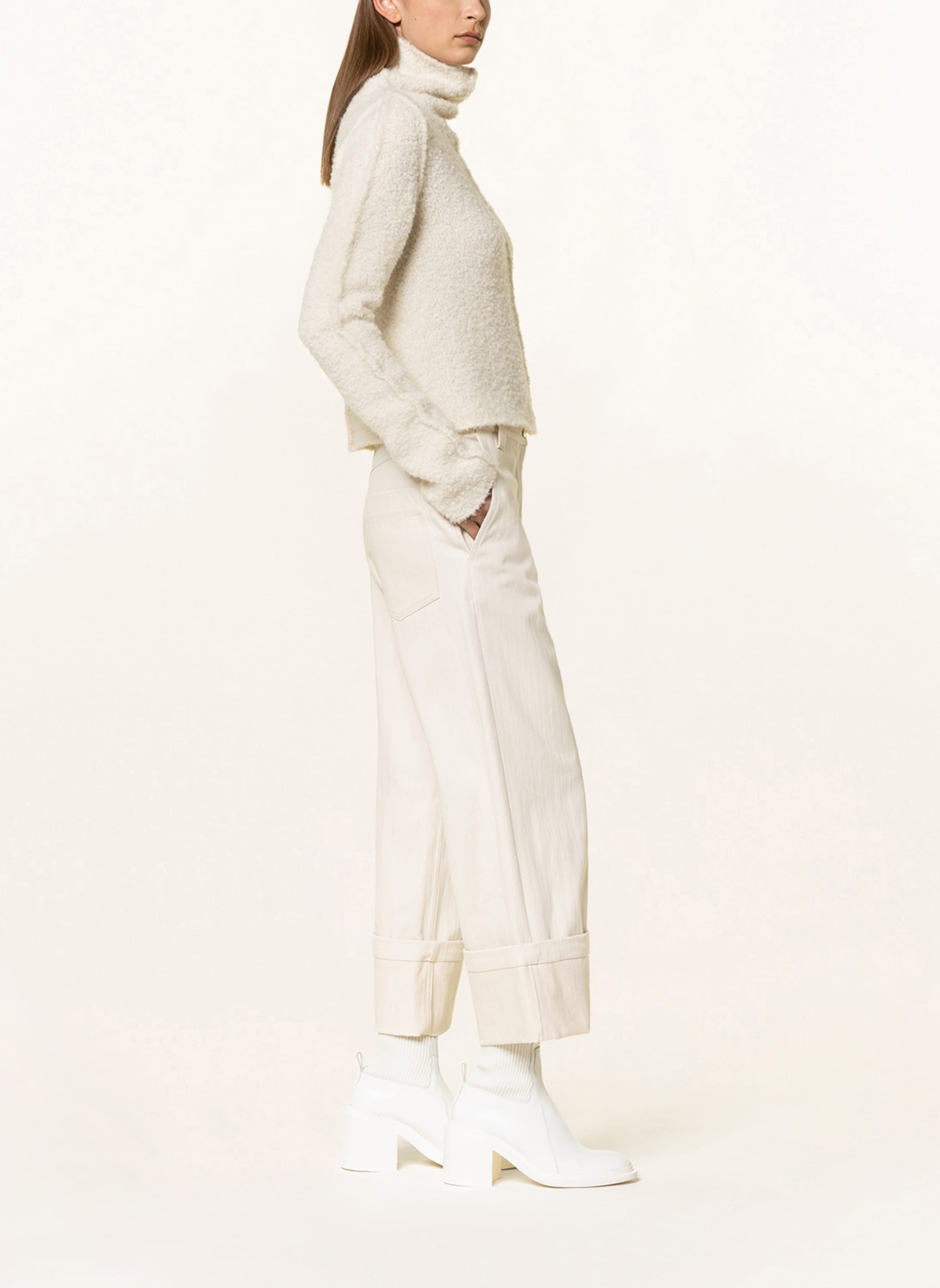 Thumbnail - Moncler Genius Jeans-Culotte weiss