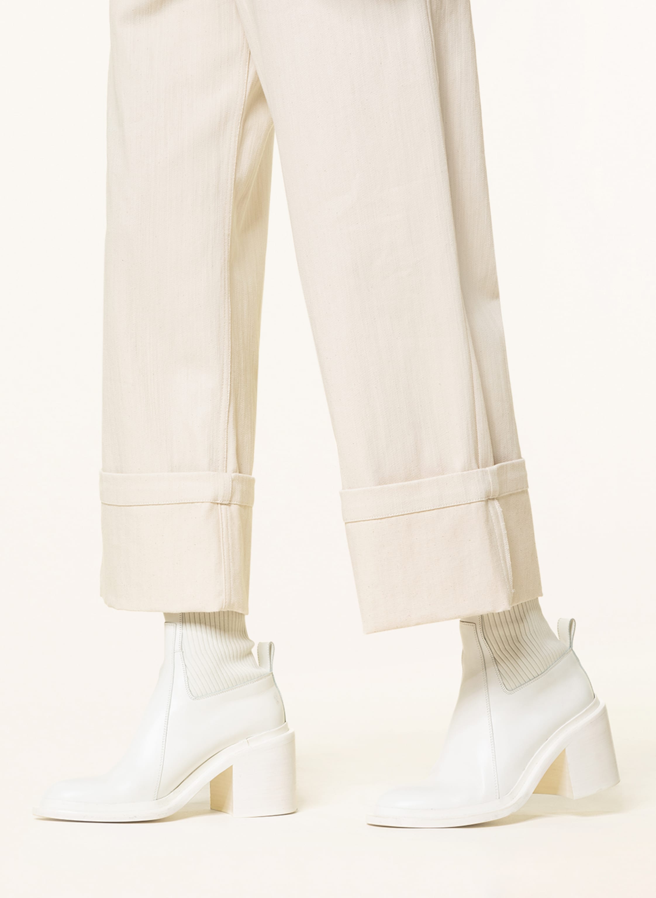 Thumbnail - Moncler Genius Jeans-Culotte weiss