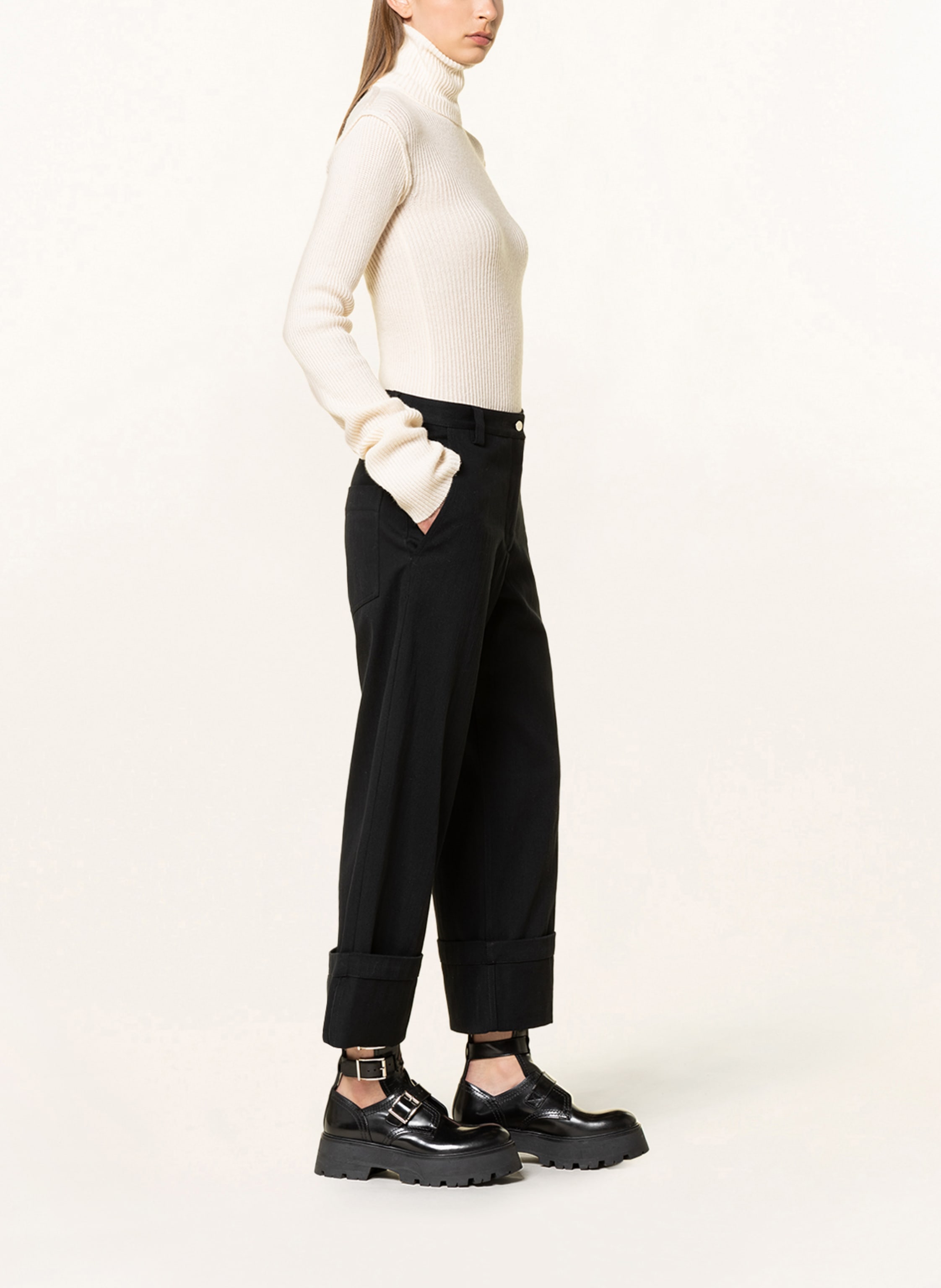 Thumbnail - Moncler Genius Jeans-Culotte schwarz