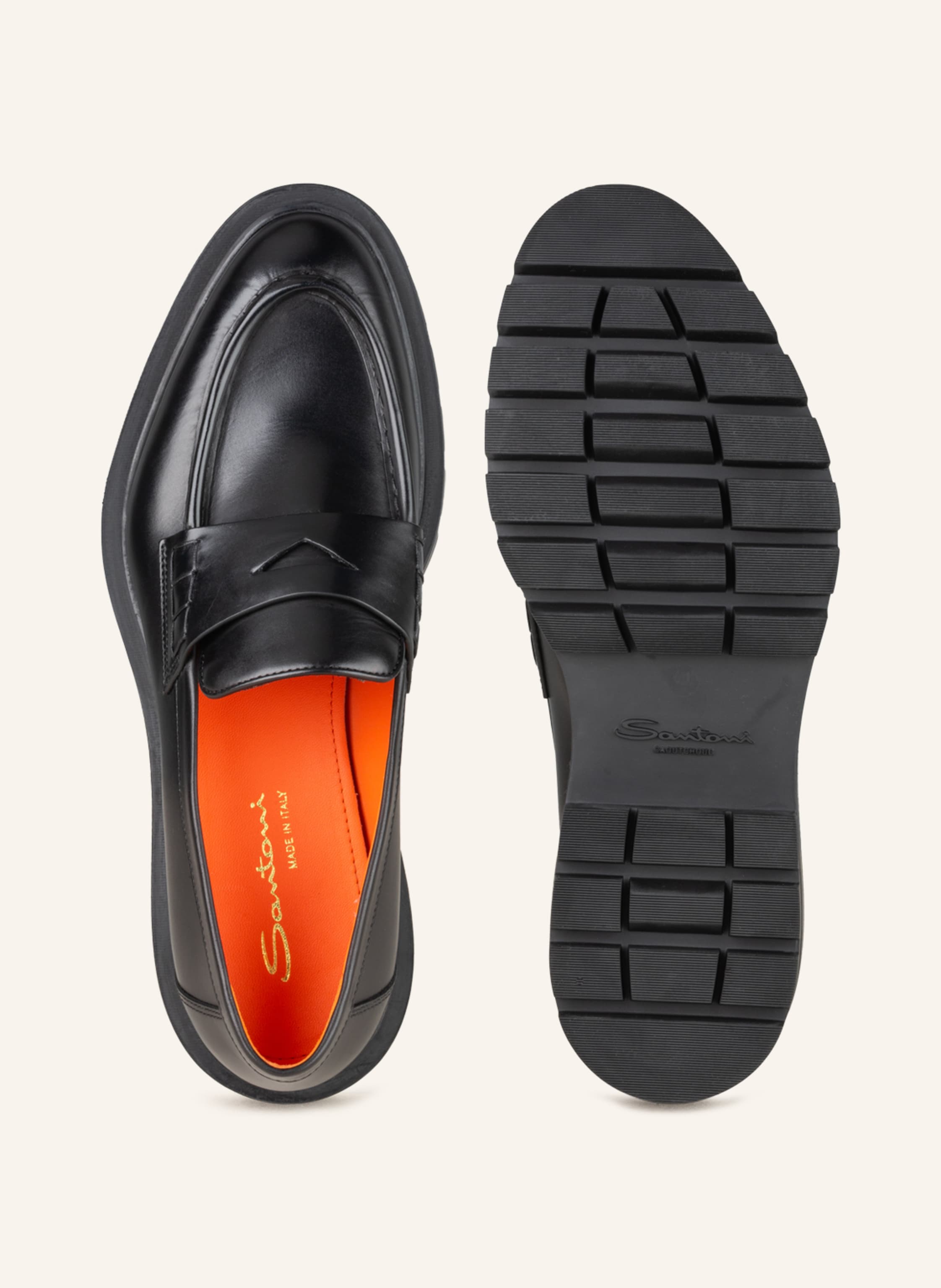 Thumbnail - Santoni Loafer schwarz