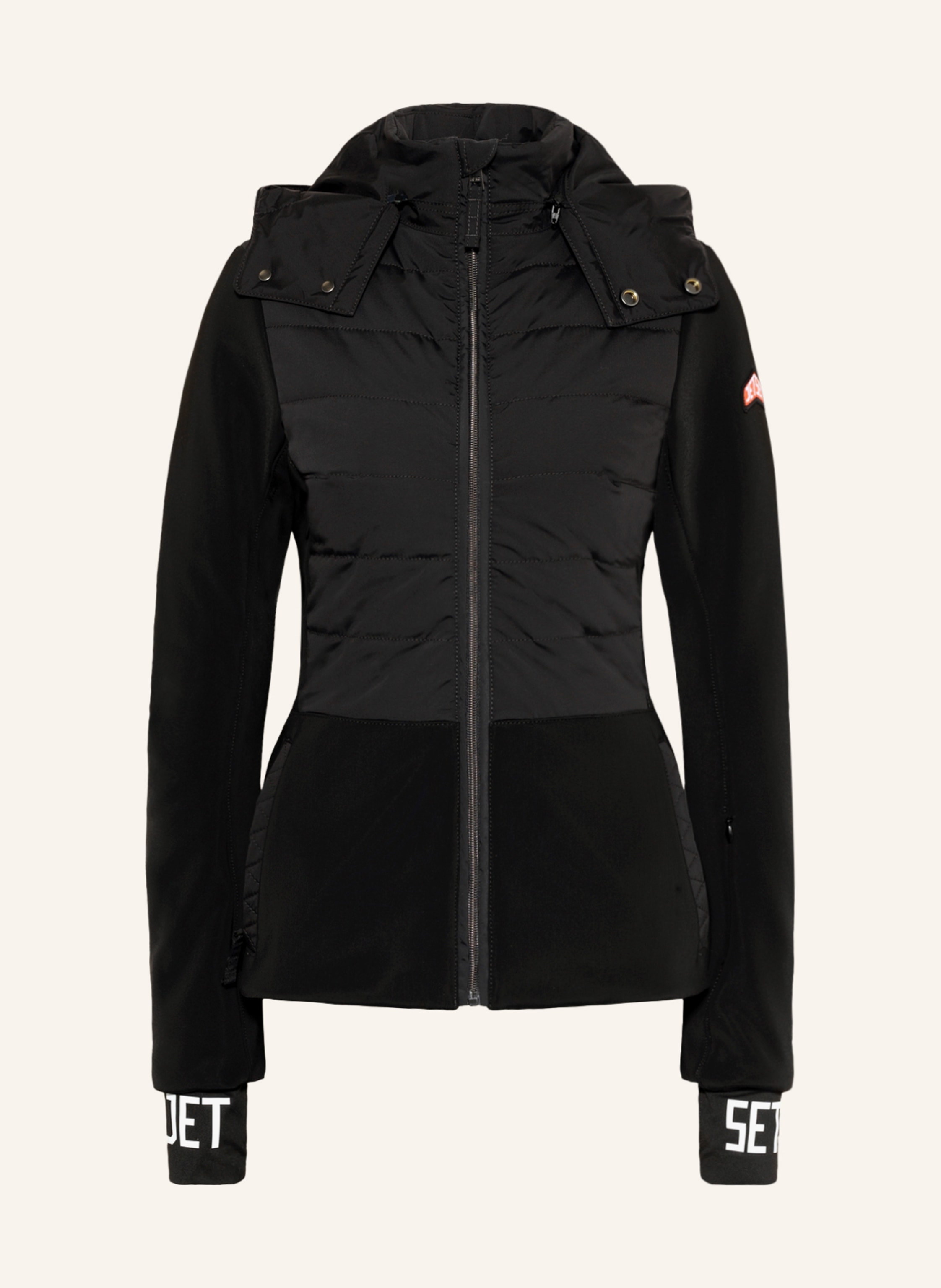 JET SET Softshell Skijacke MIA In Schwarz