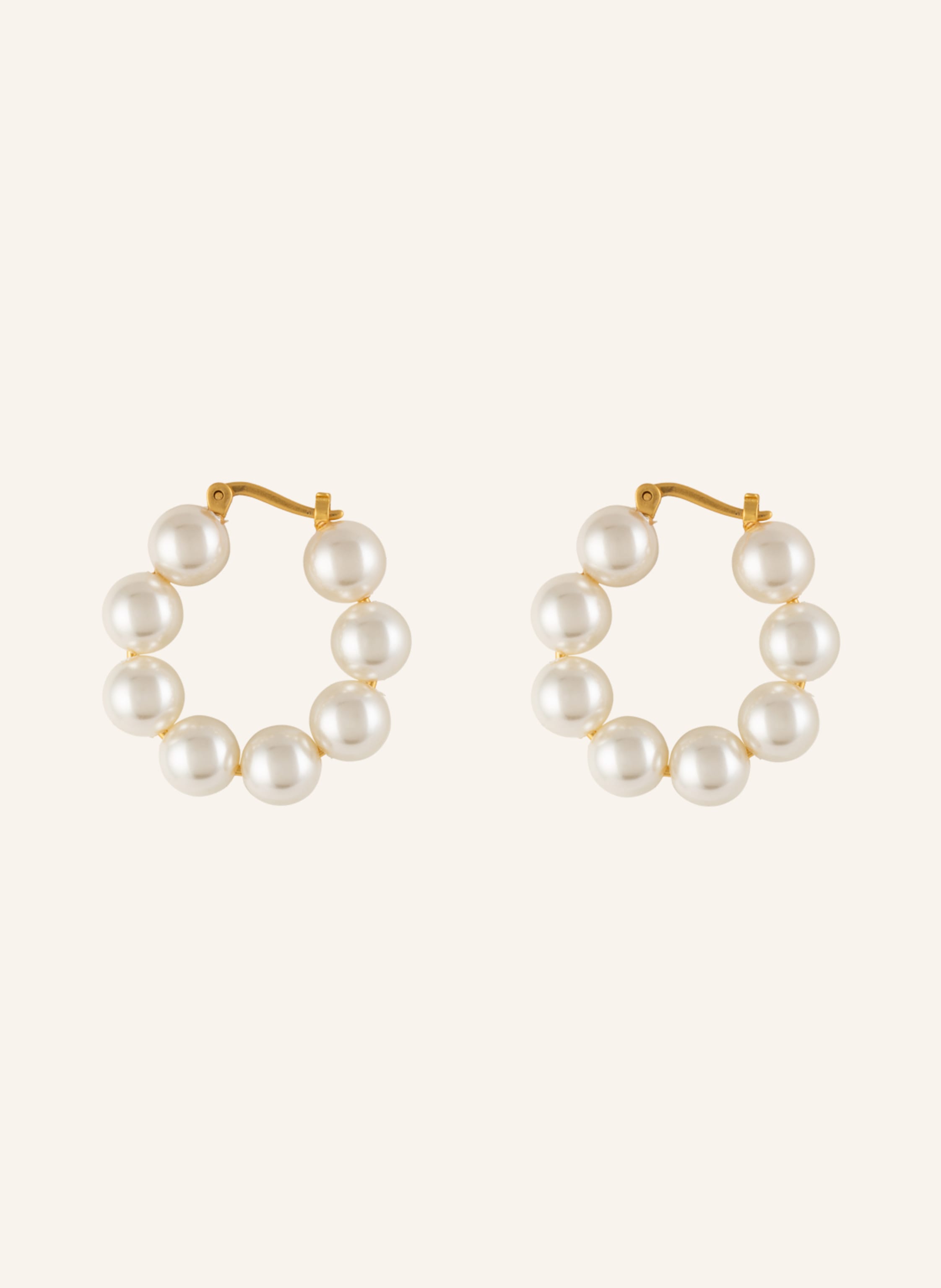 Thumbnail - Tory Burch Creolen Kira weiss