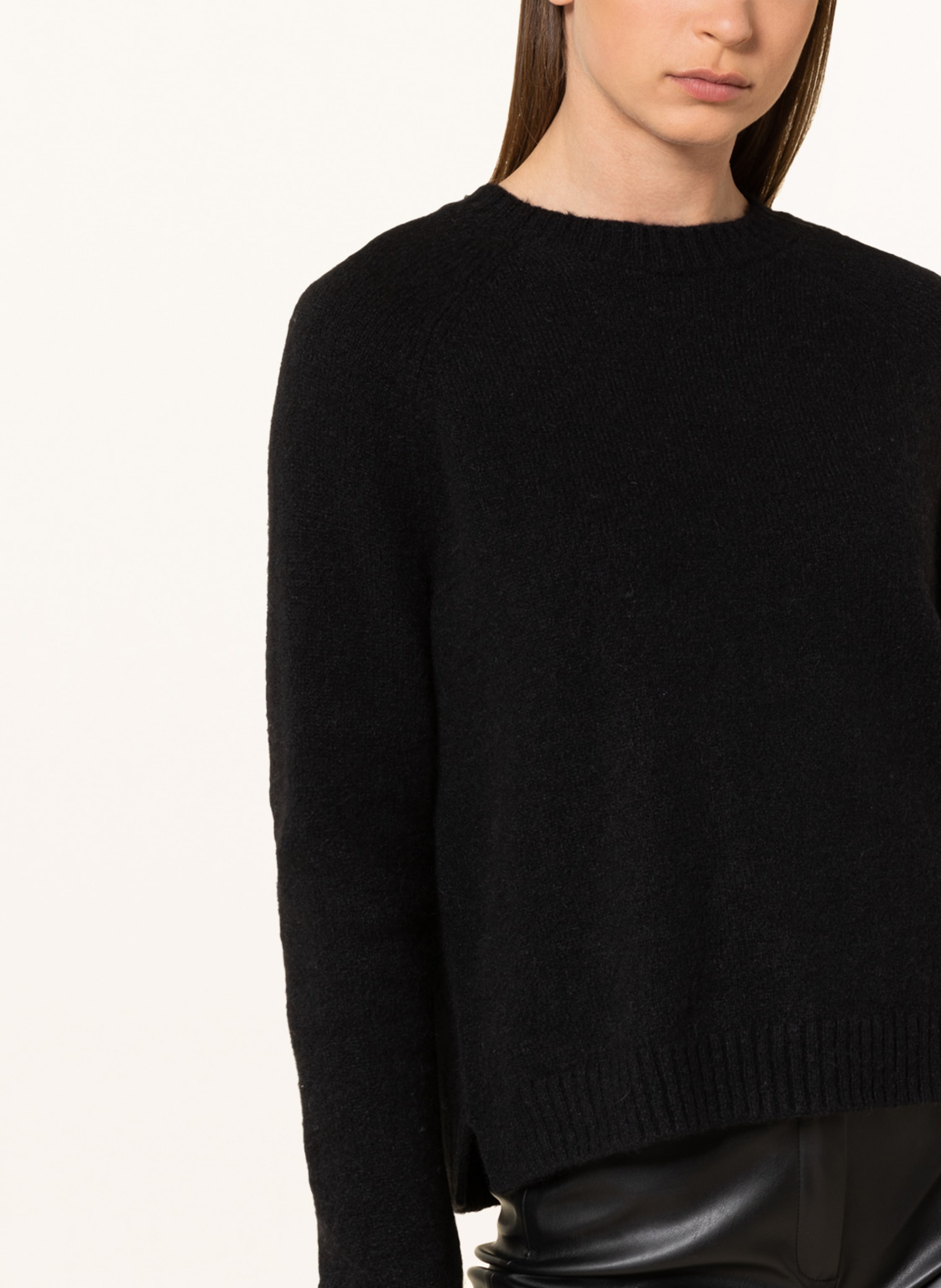 Thumbnail - Boss Pullover Febisan Mit Alpaka schwarz