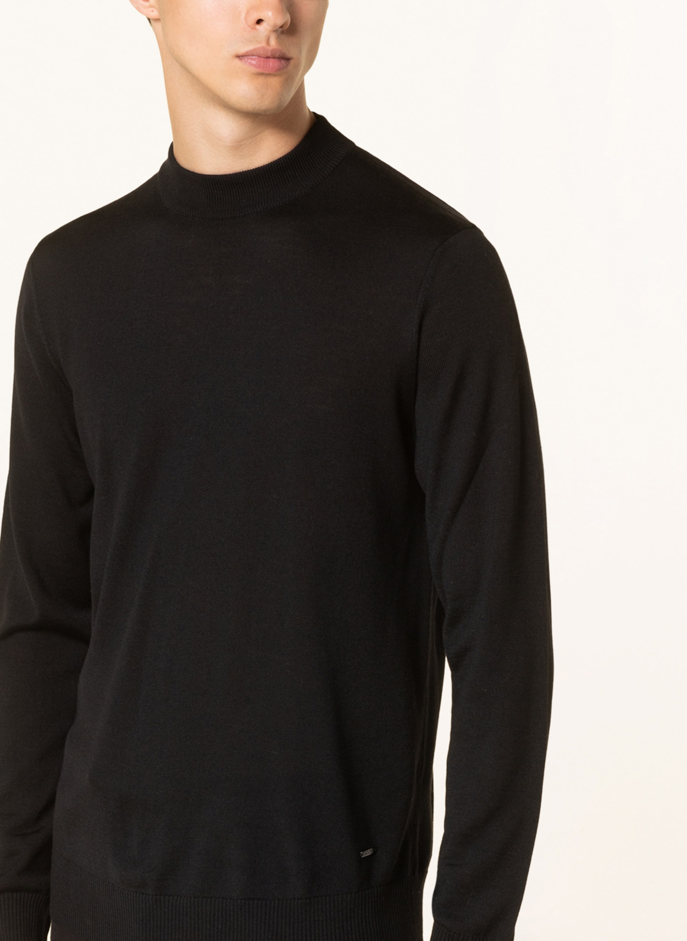 Thumbnail - Joop! Pullover Davide Aus Merinowolle schwarz