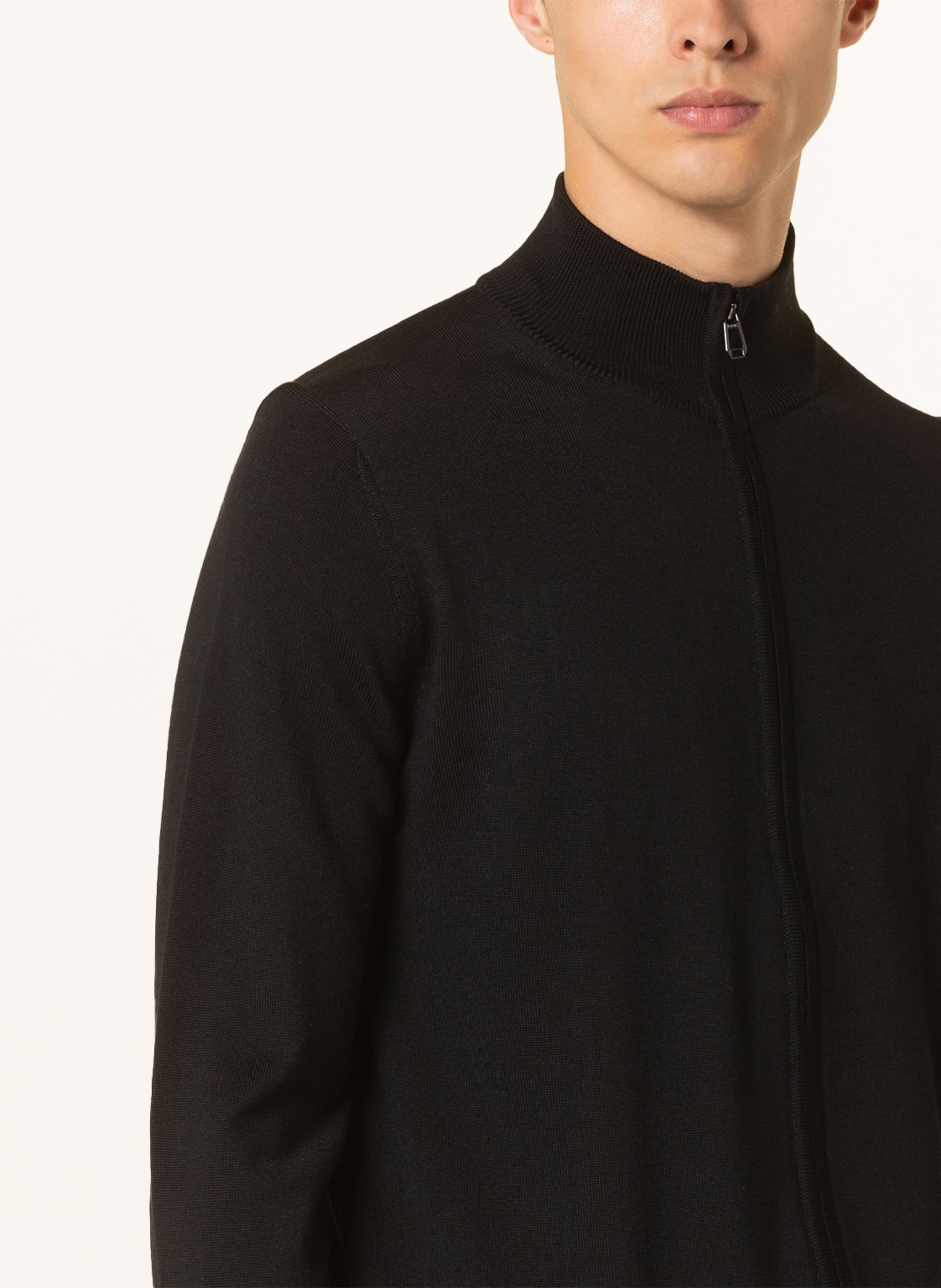 Thumbnail - Joop! Strickjacke Davis Aus Merinowolle schwarz