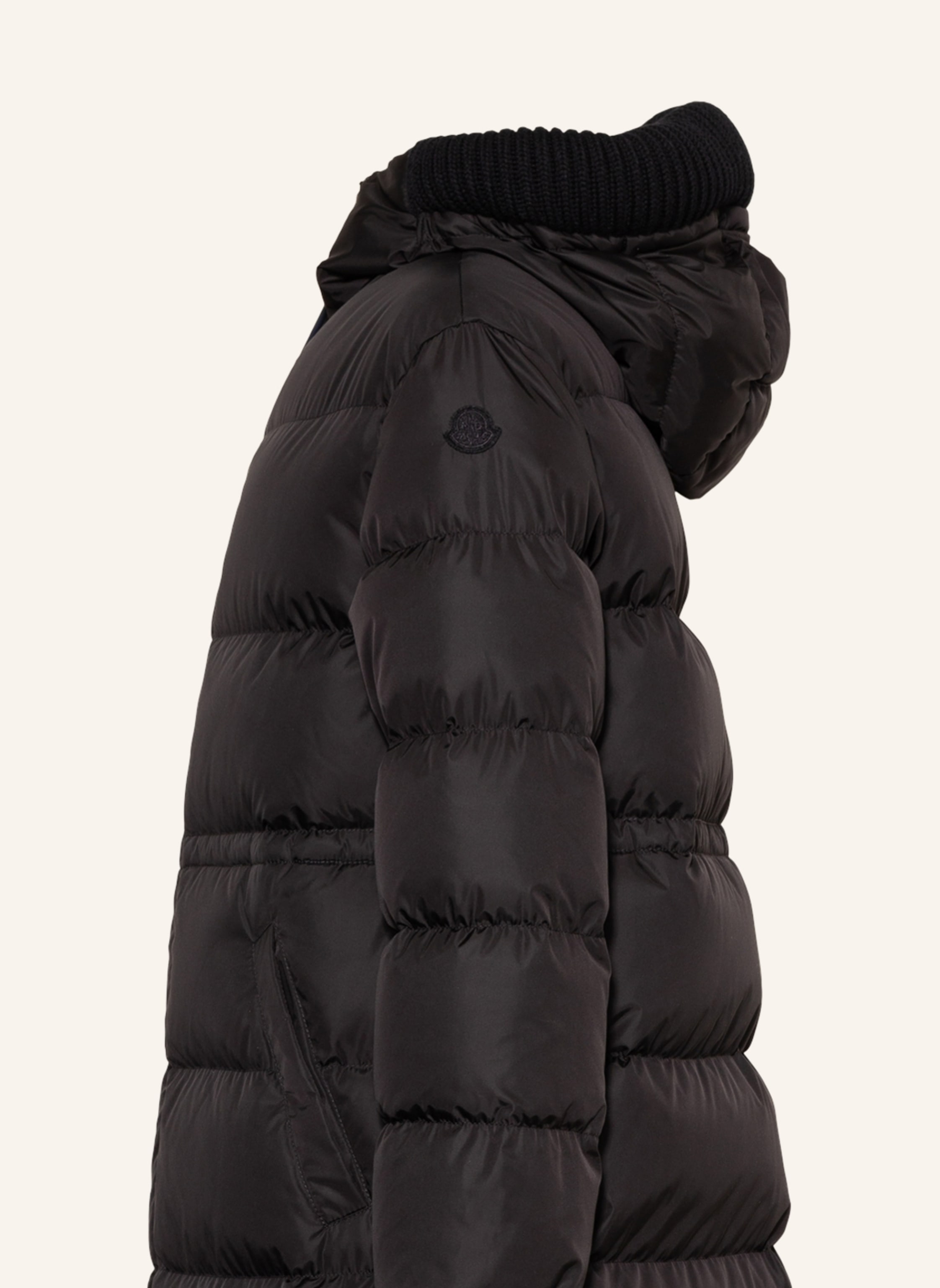 Thumbnail - Moncler Enfant Daunenparka Chalain schwarz