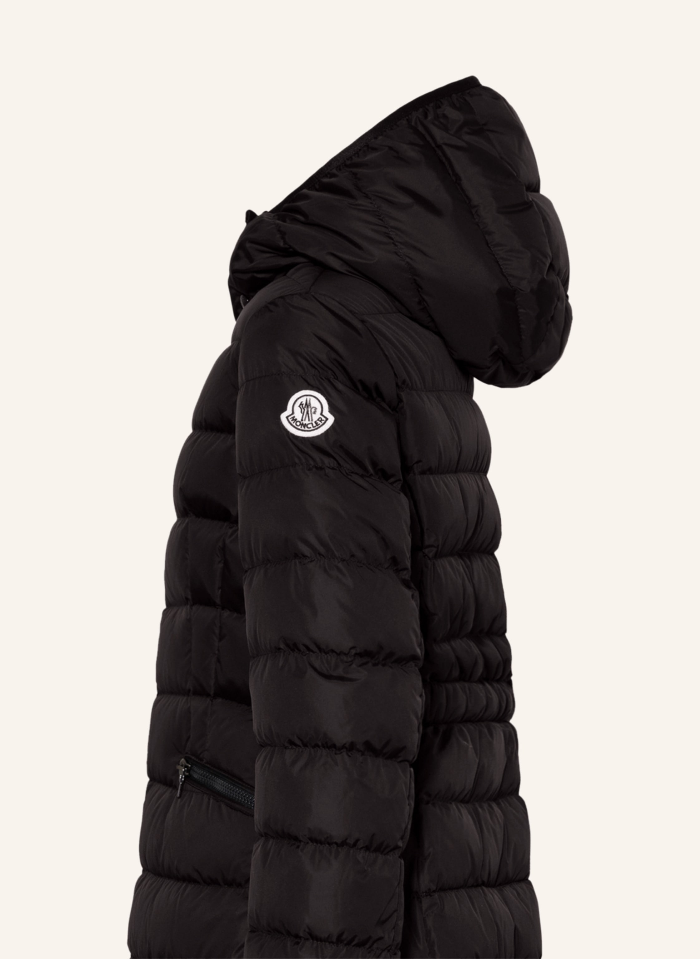 Thumbnail - Moncler Enfant Daunenparka Charpal Mit Abnehmbarer Kapuze schwarz