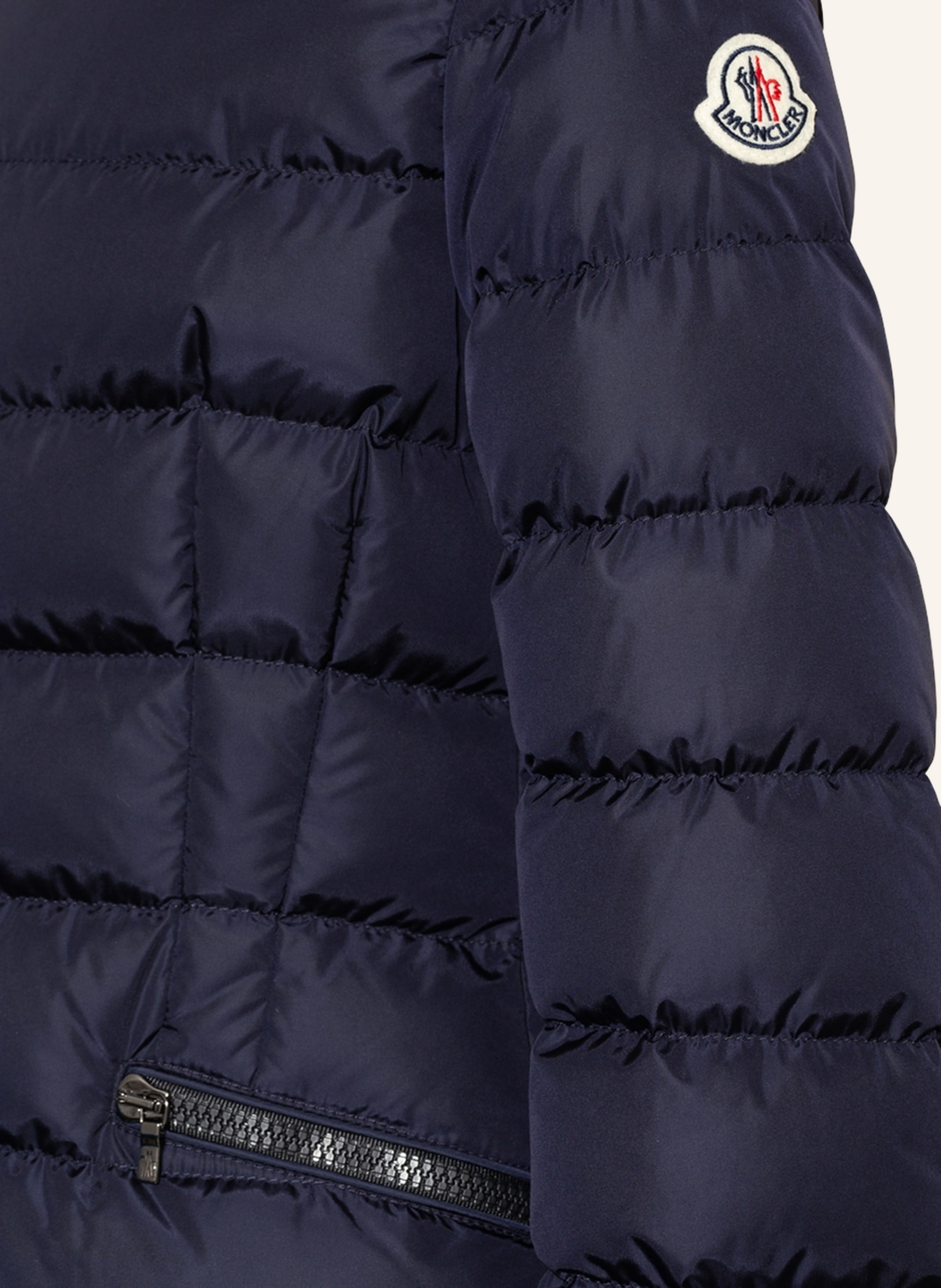 Thumbnail - Moncler Enfant Daunenparka Charpal Mit Abnehmbarer Kapuze blau