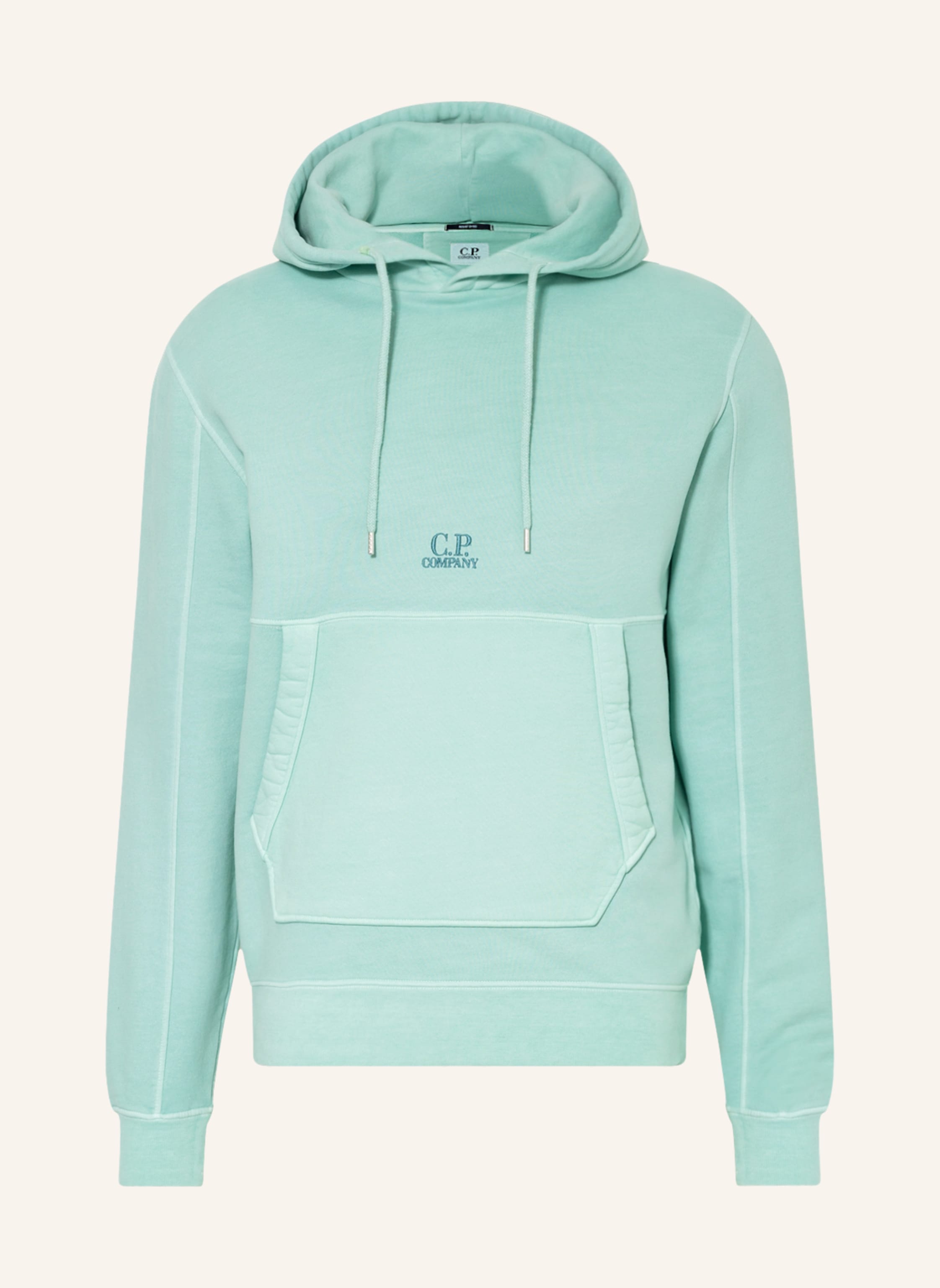 cp company hoodie light blue