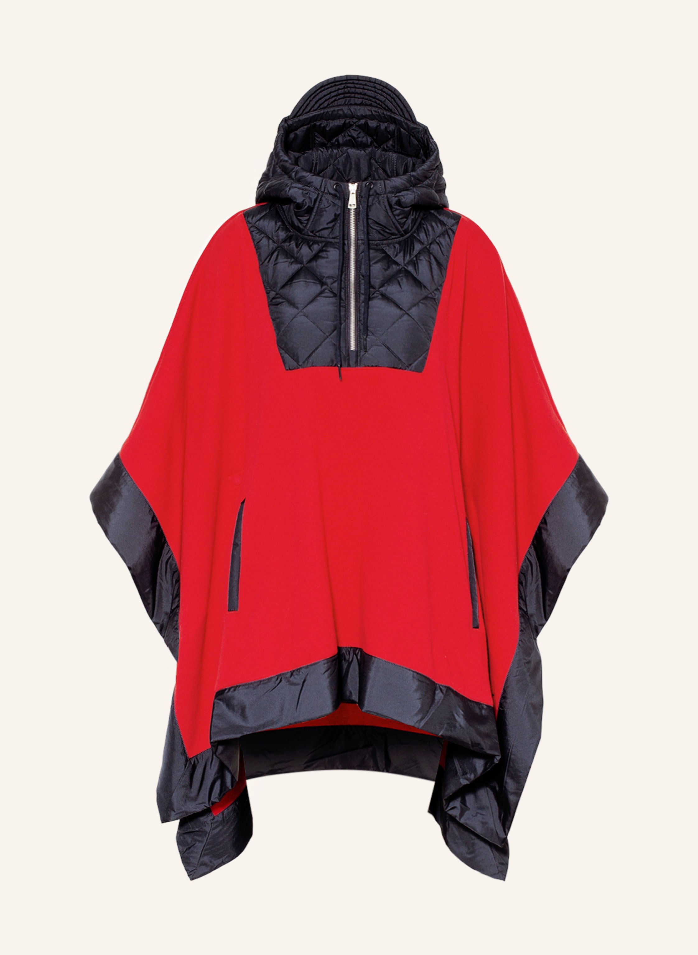 POLO RALPH LAUREN Poncho in mixed materials in red/ blue | Breuninger
