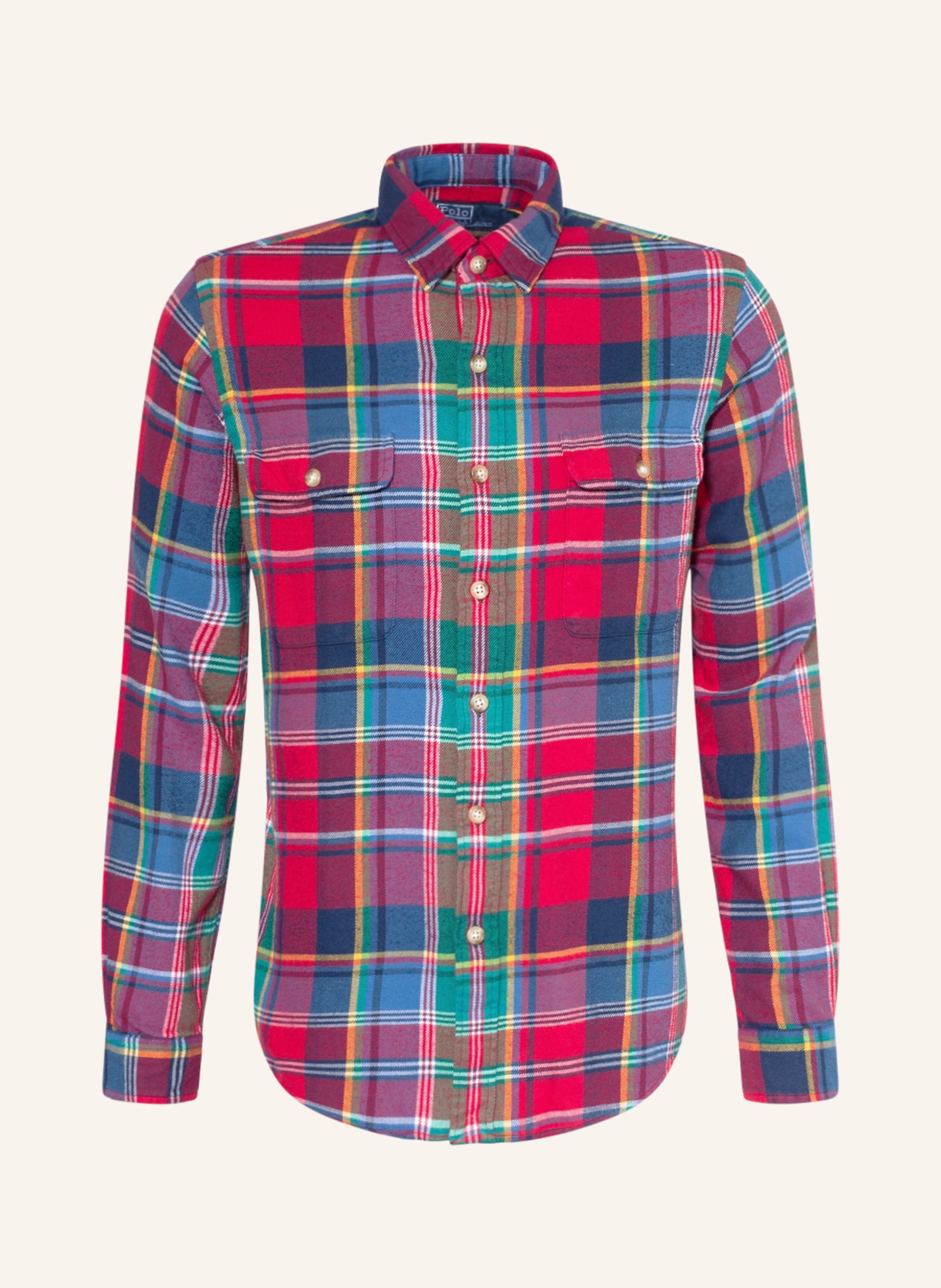 Plecare Cadă Feudal  POLO RALPH LAUREN Flannel shirt classic fit in red/ blue/ green | Breuninger