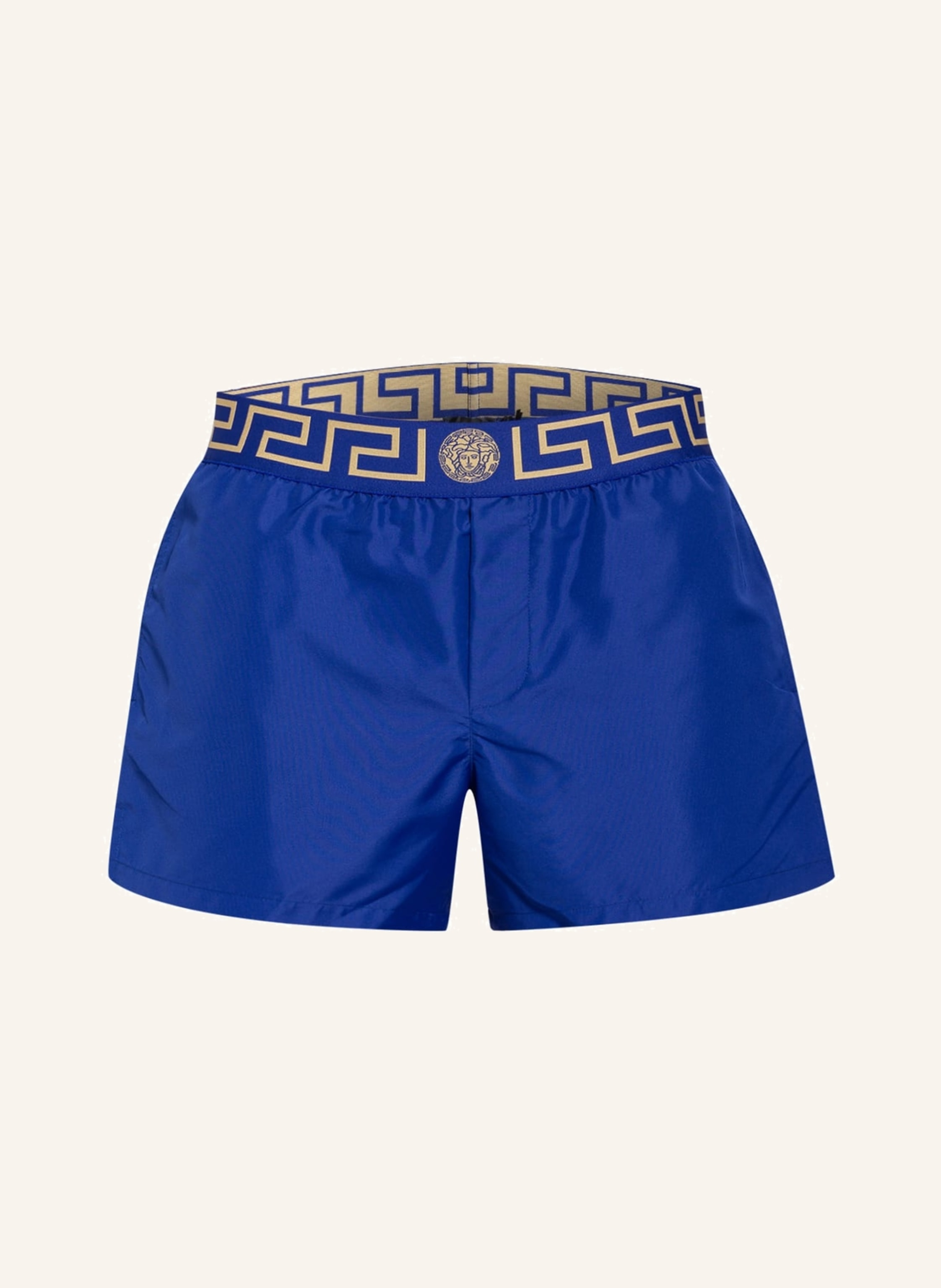 VERSACE Swim shorts in blue gold