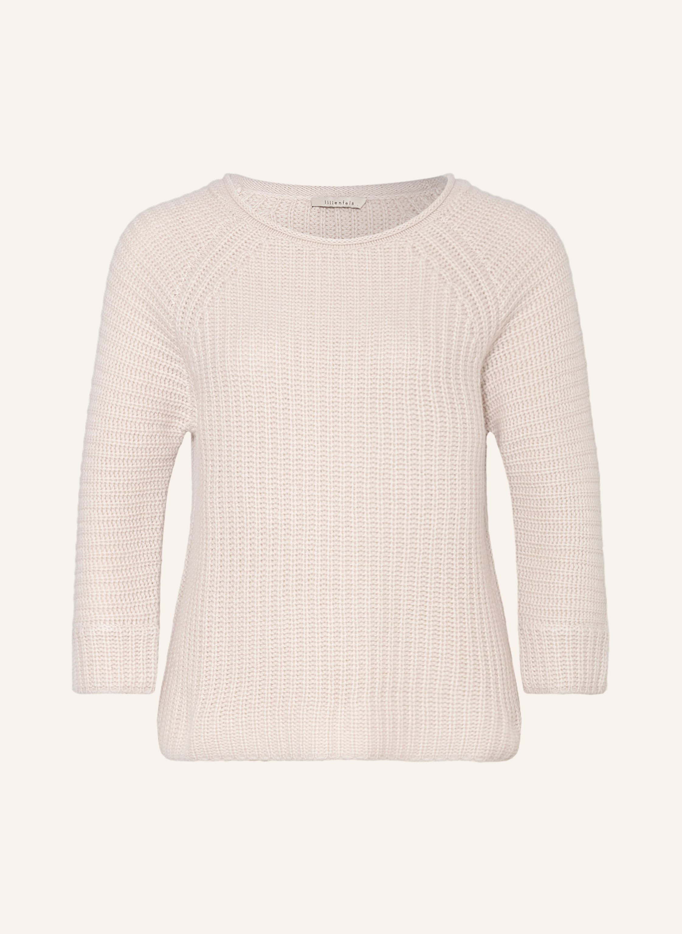 lilienfels Cashmere sweater with 3/4 sleeves in cream | Breuninger