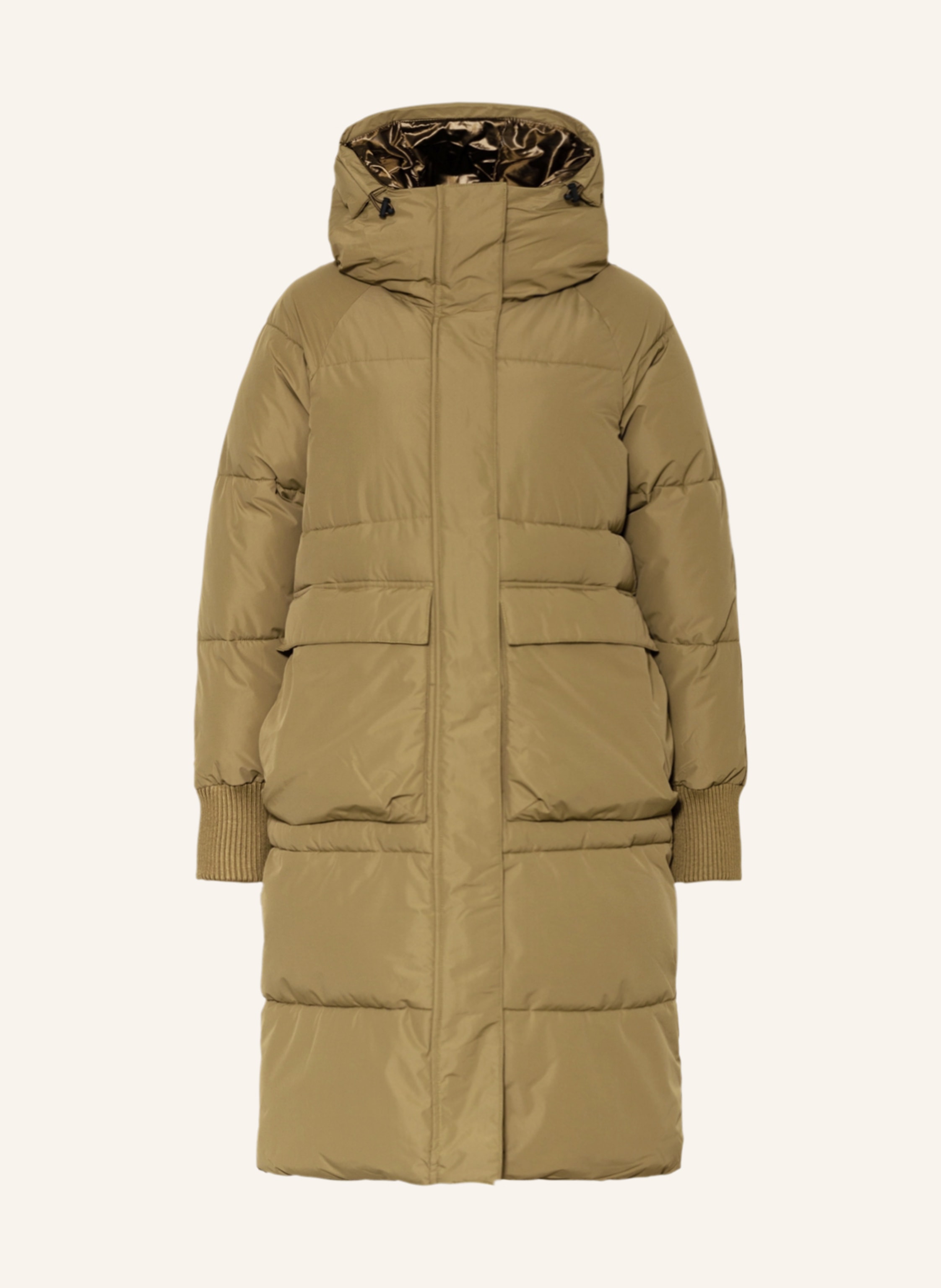 EMBASSY OF BRICKS AND LOGS Quilted coat RY in olive