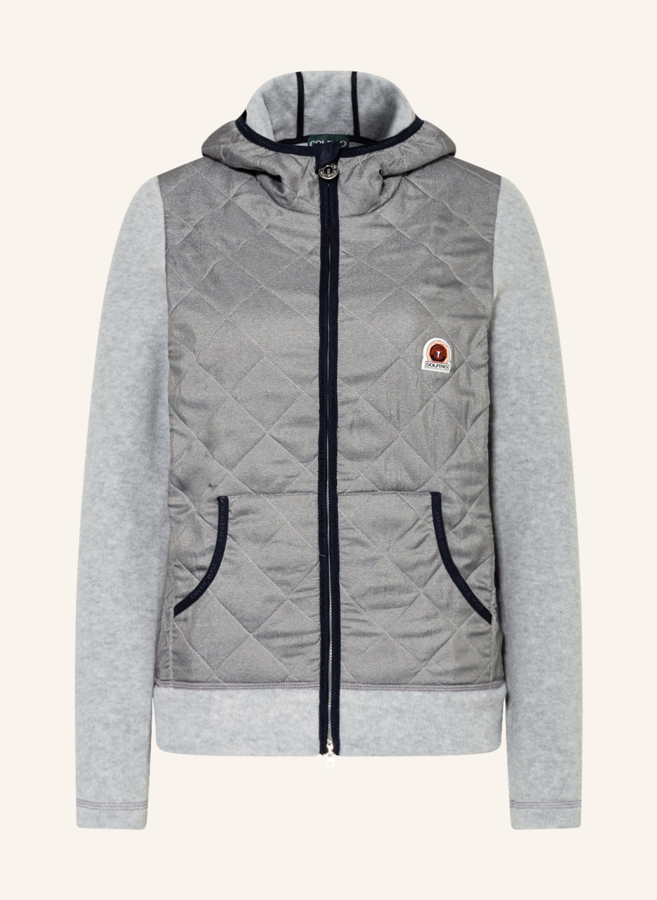 GOLFINO Hybrid fleece jacket in gray 