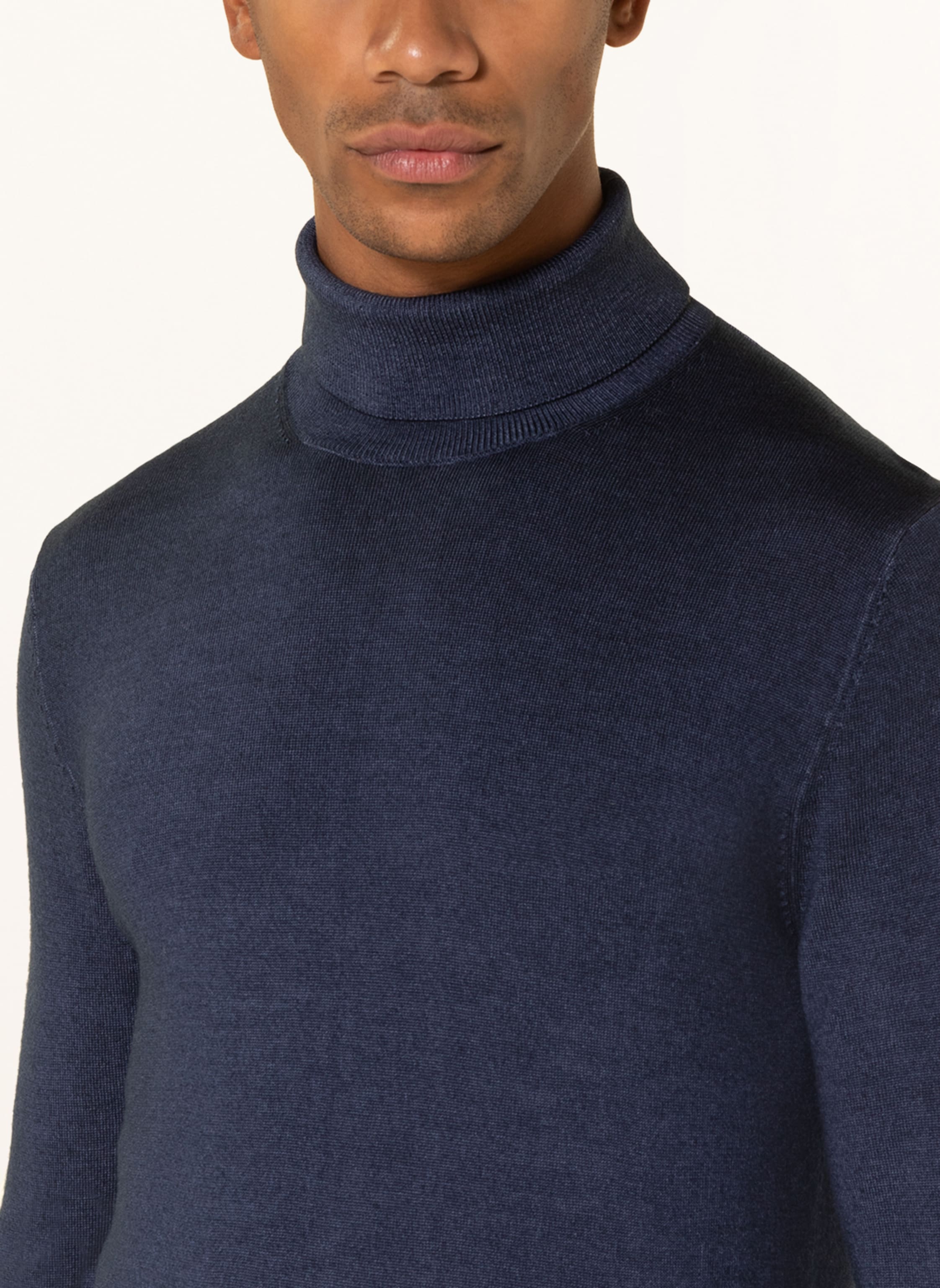 Thumbnail - Olymp Rollkragenpullover blau