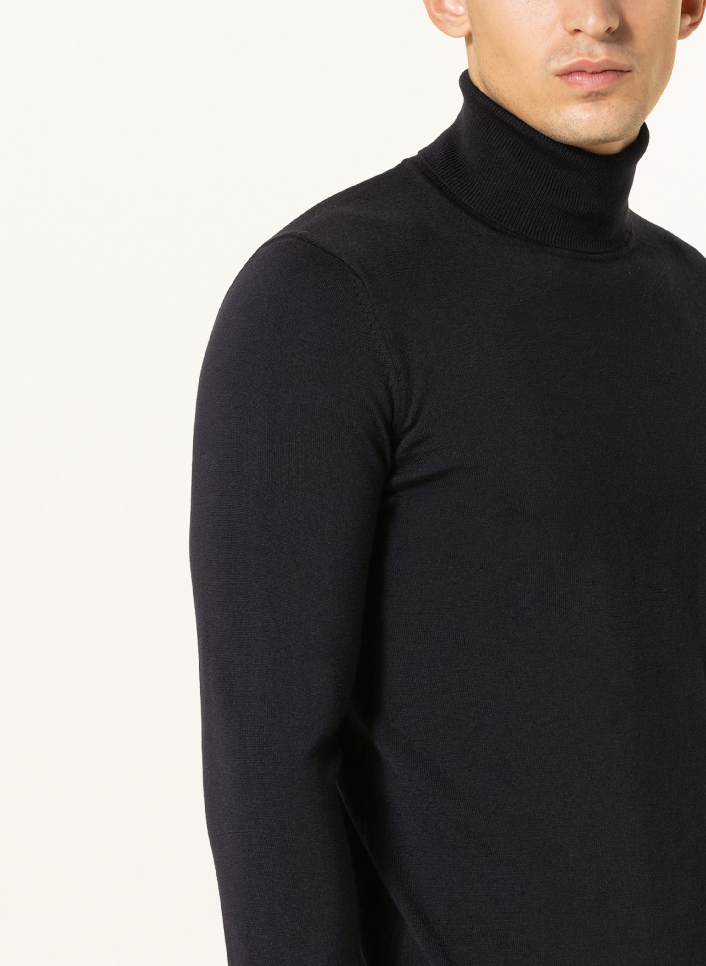 Thumbnail - Hugo Rollkragenpullover San Thomas blau