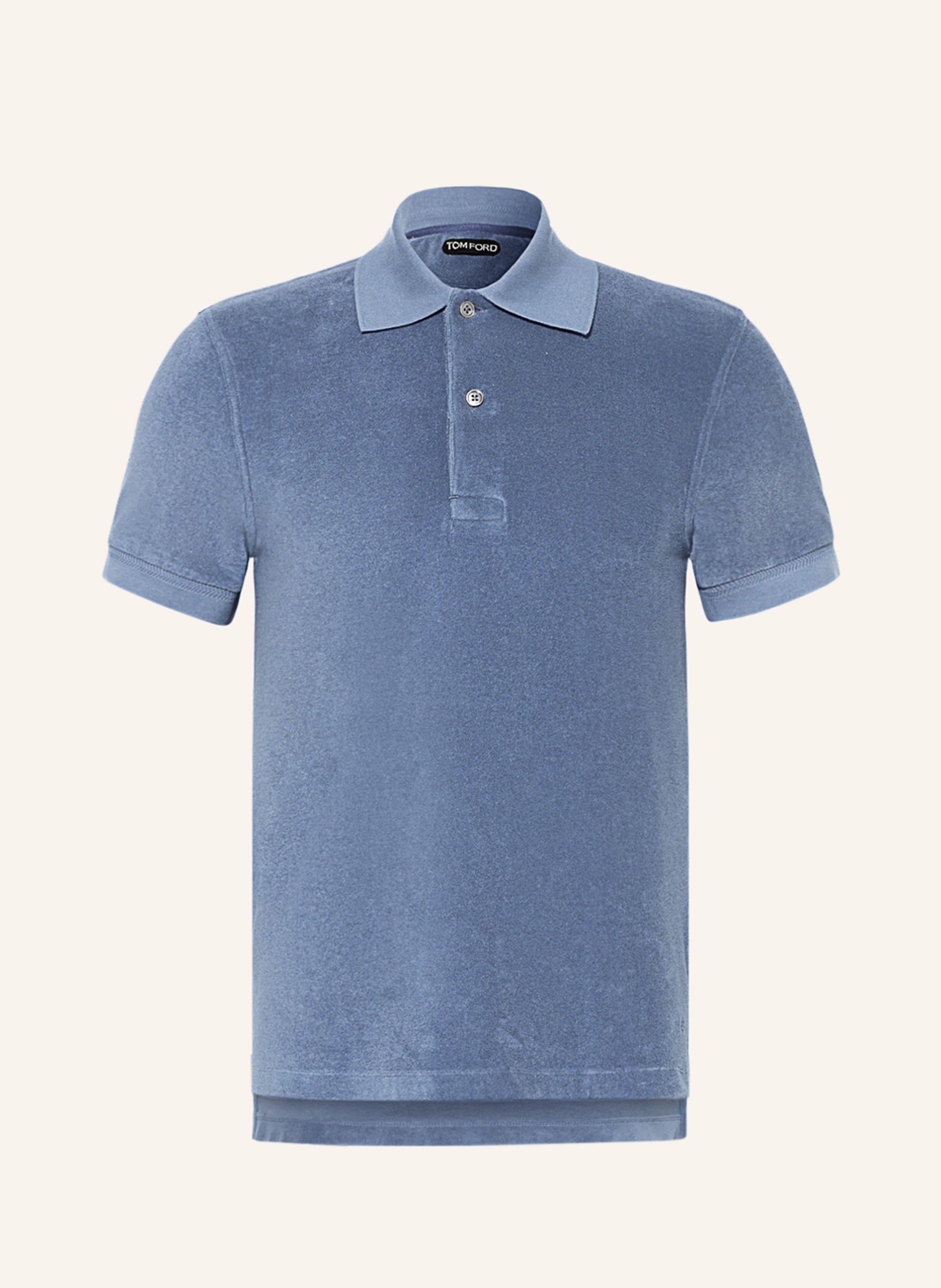 TOM FORD Terry cloth polo shirt in light blue | Breuninger