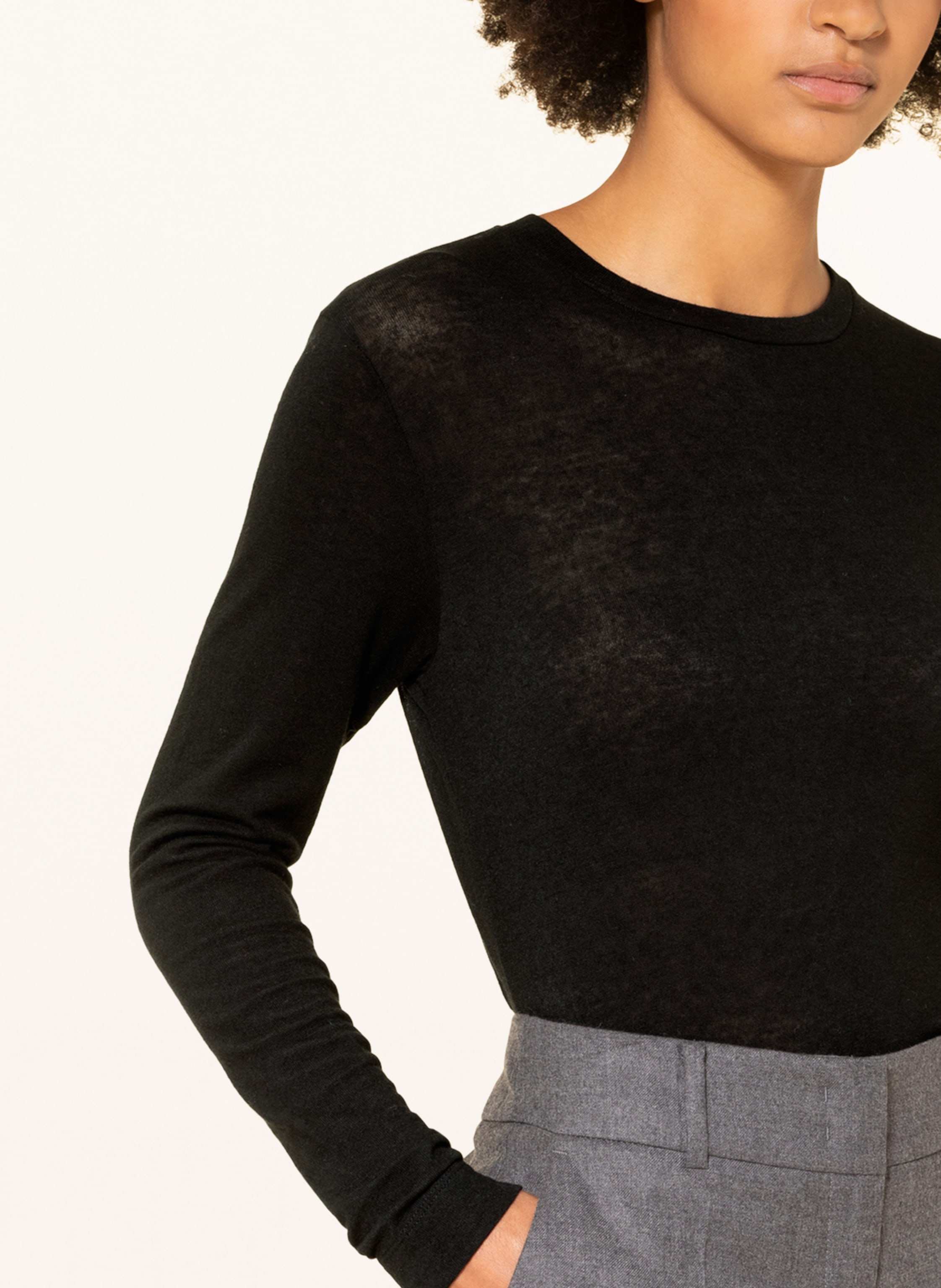 Thumbnail - Windsor. Longsleeve schwarz