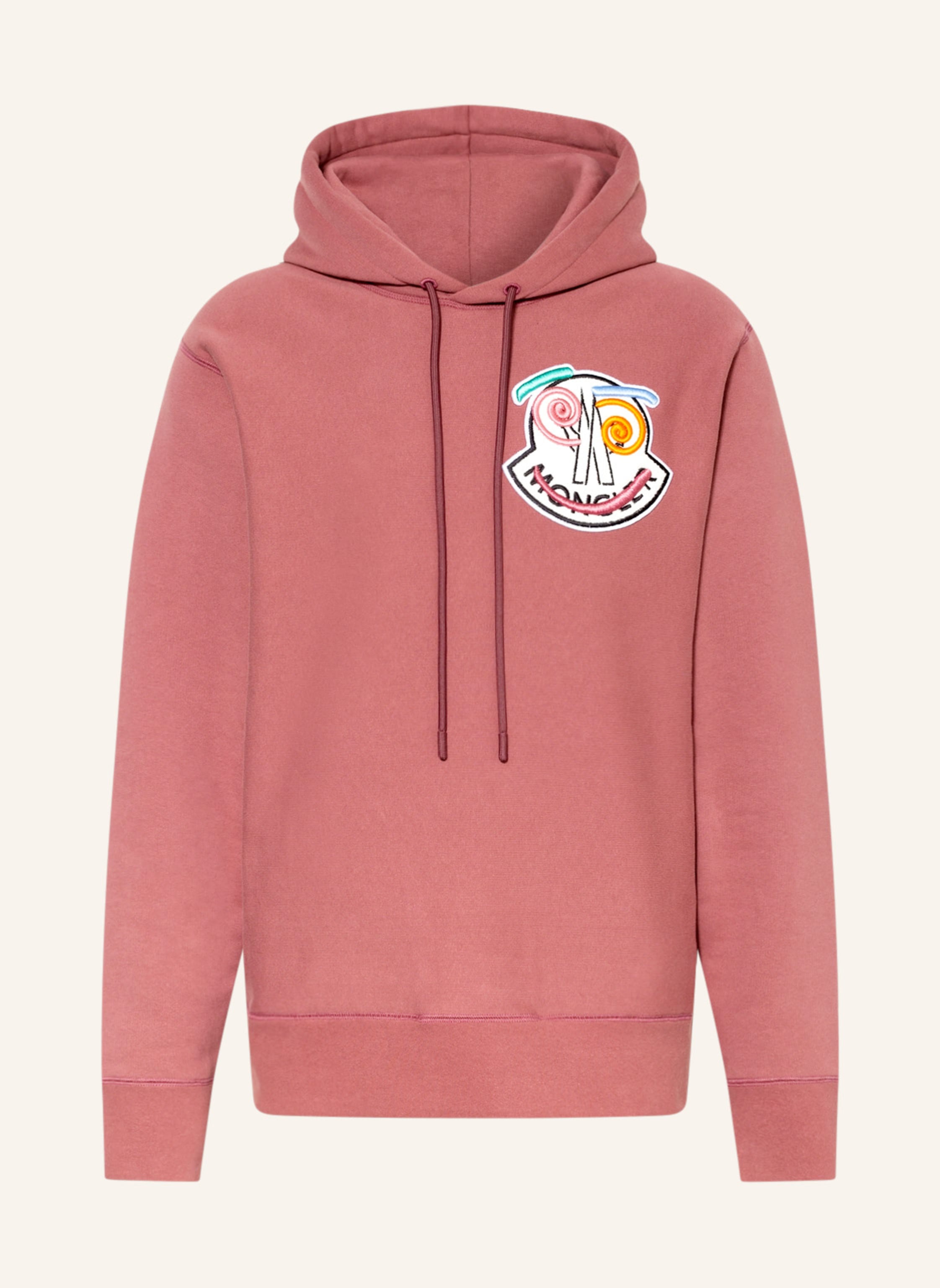 Pink moncler hoodie clearance
