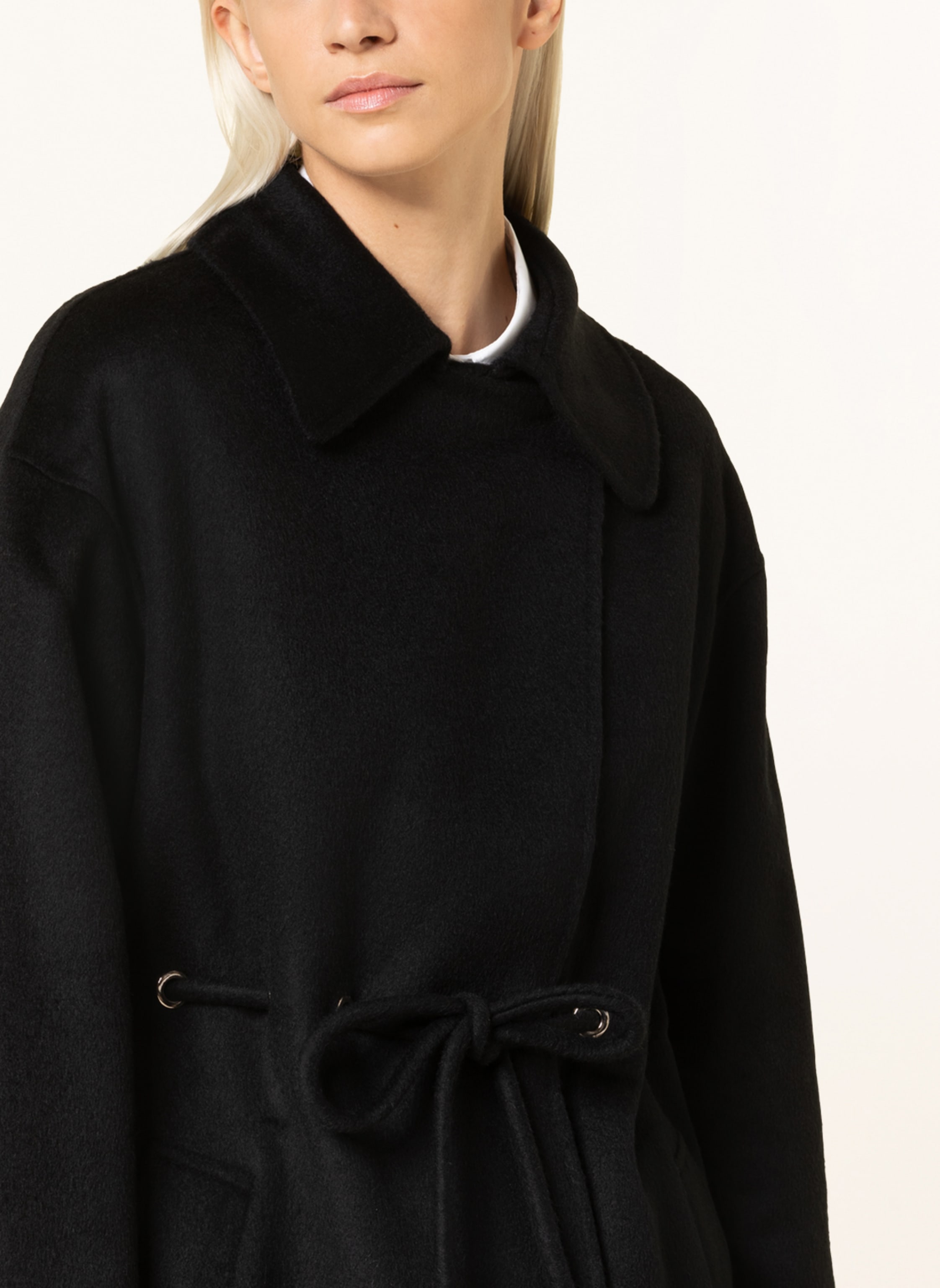 Thumbnail - Ba&Sh Wollmantel Kate schwarz