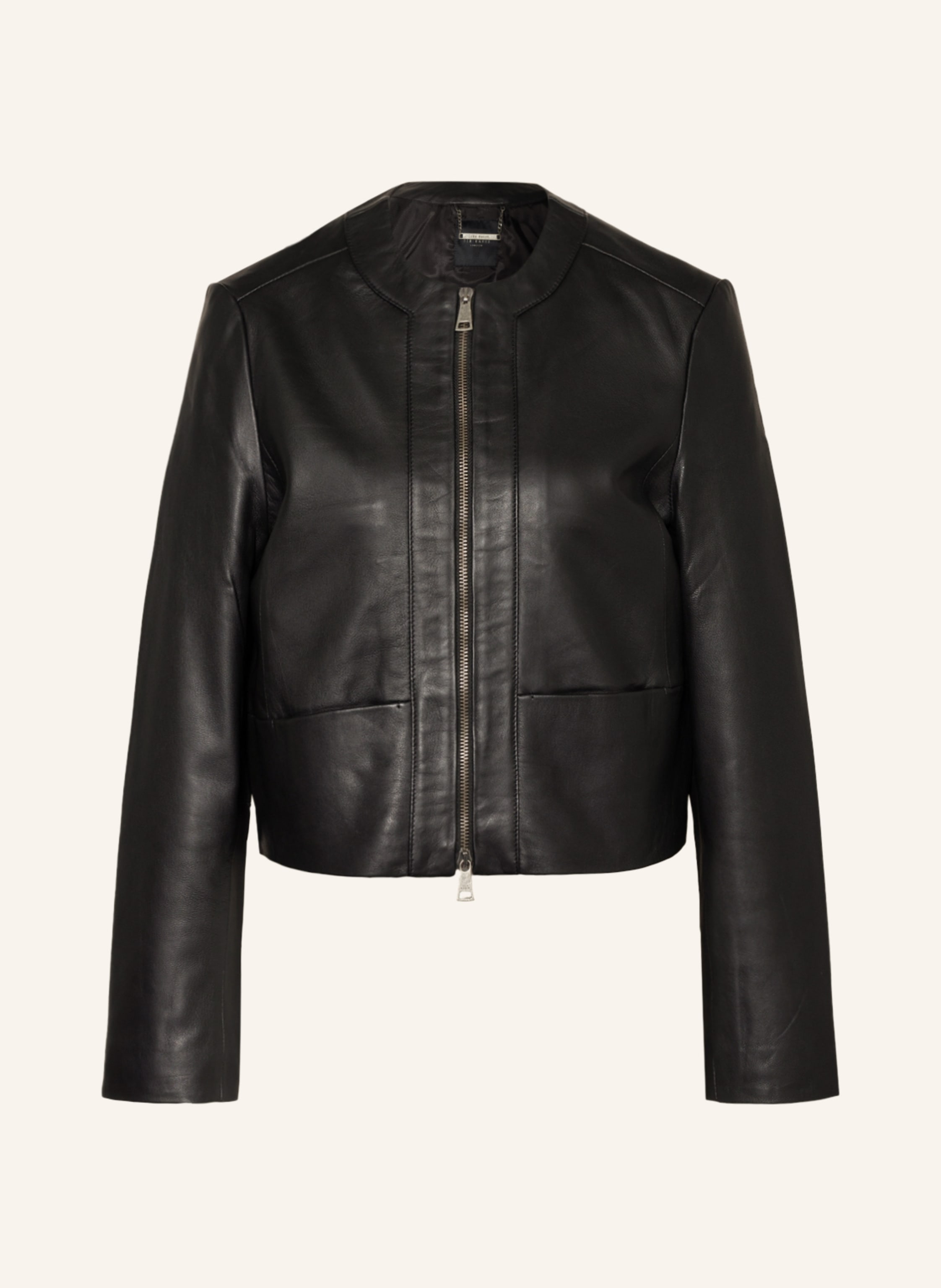 TED BAKER Leather jacket CLARYA in black