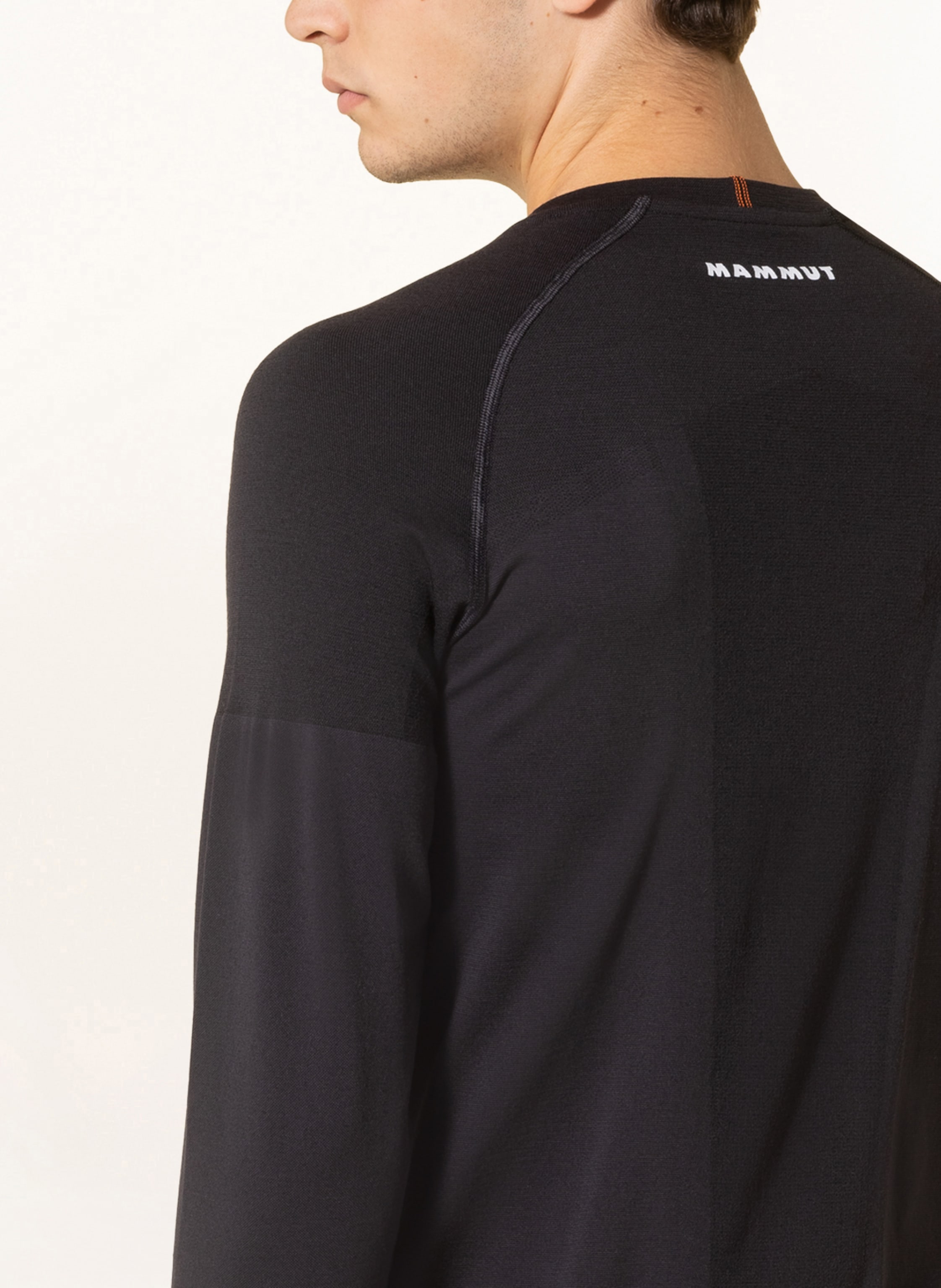 Thumbnail - Mammut Longsleeve Trift Mit Merinowolle schwarz