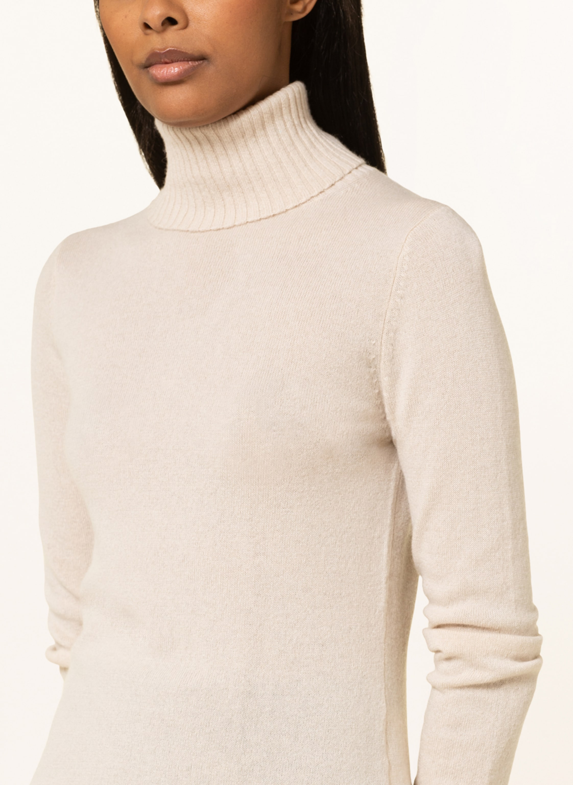 Thumbnail - Ftc Cashmere Rollkragenpullover Aus Cashmere beige